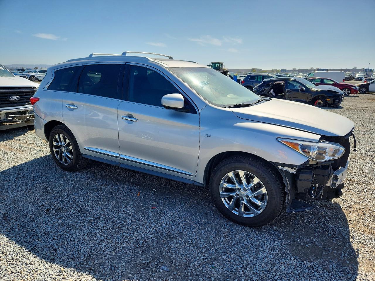 2014 Infiniti Qx60 Base Silver vin: 5N1AL0MN6EC533392