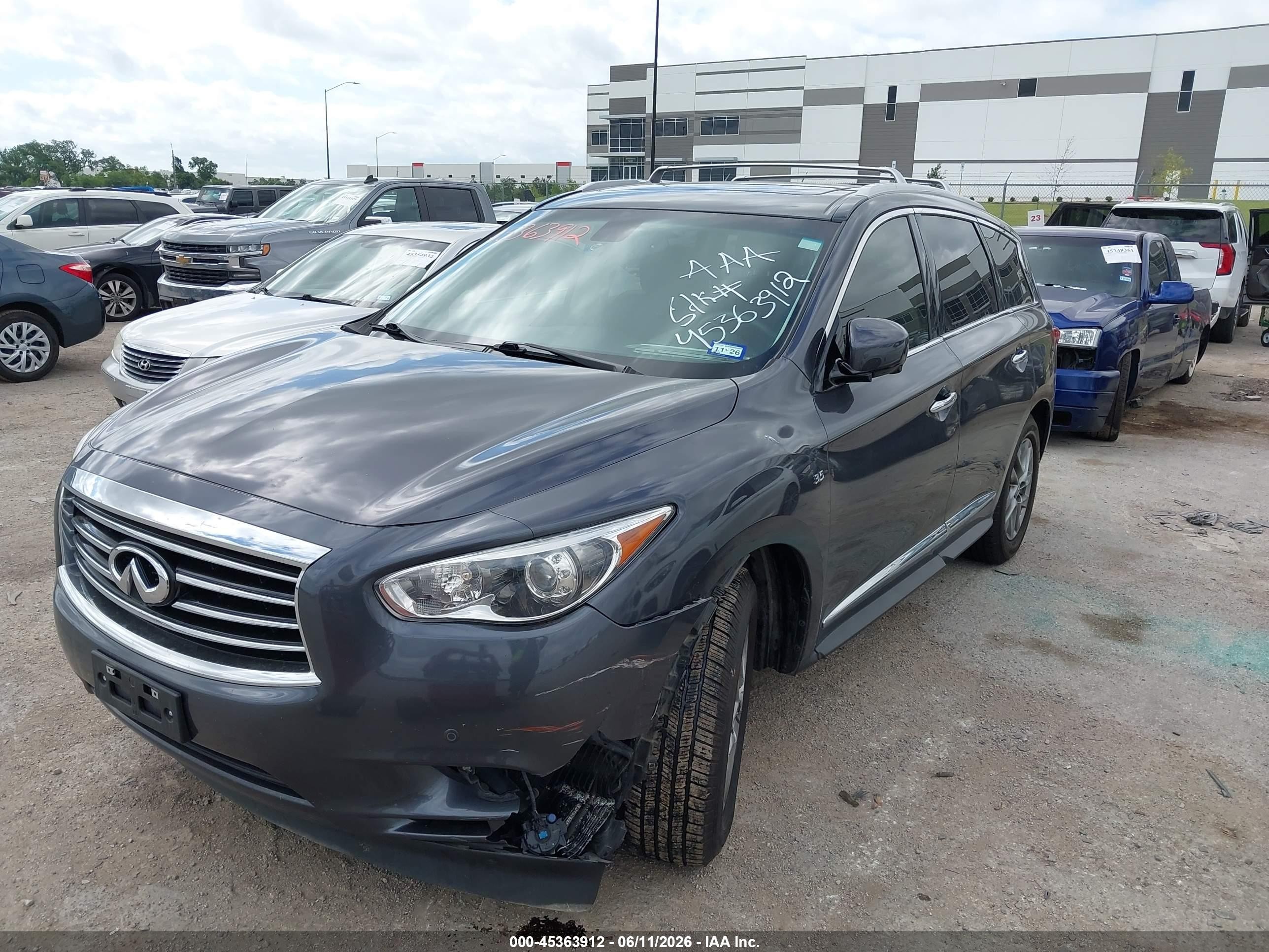 2014 Infiniti Qx60   Gray vin: 5N1AL0MN6EC542447