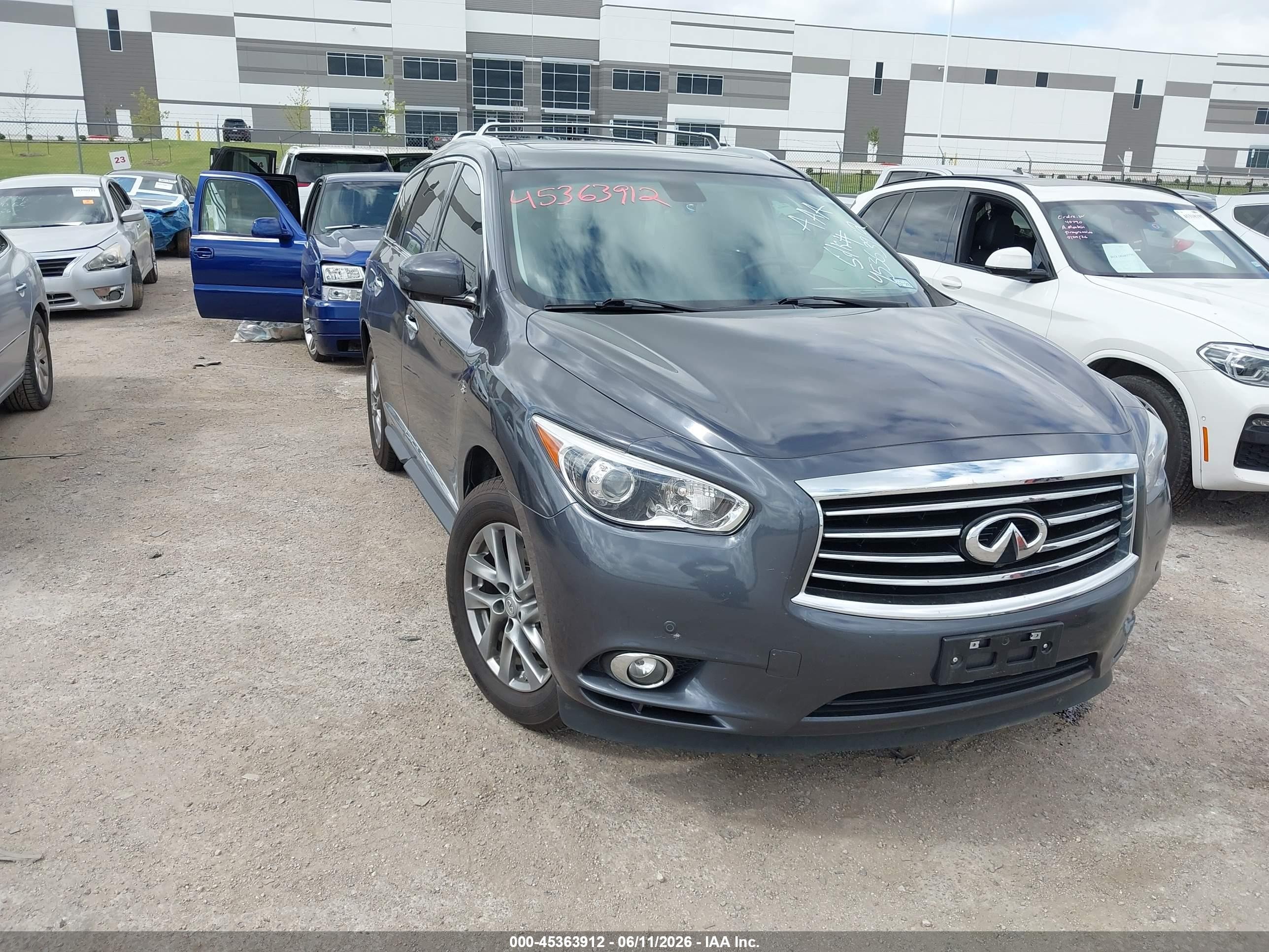 2014 Infiniti Qx60   Gray vin: 5N1AL0MN6EC542447