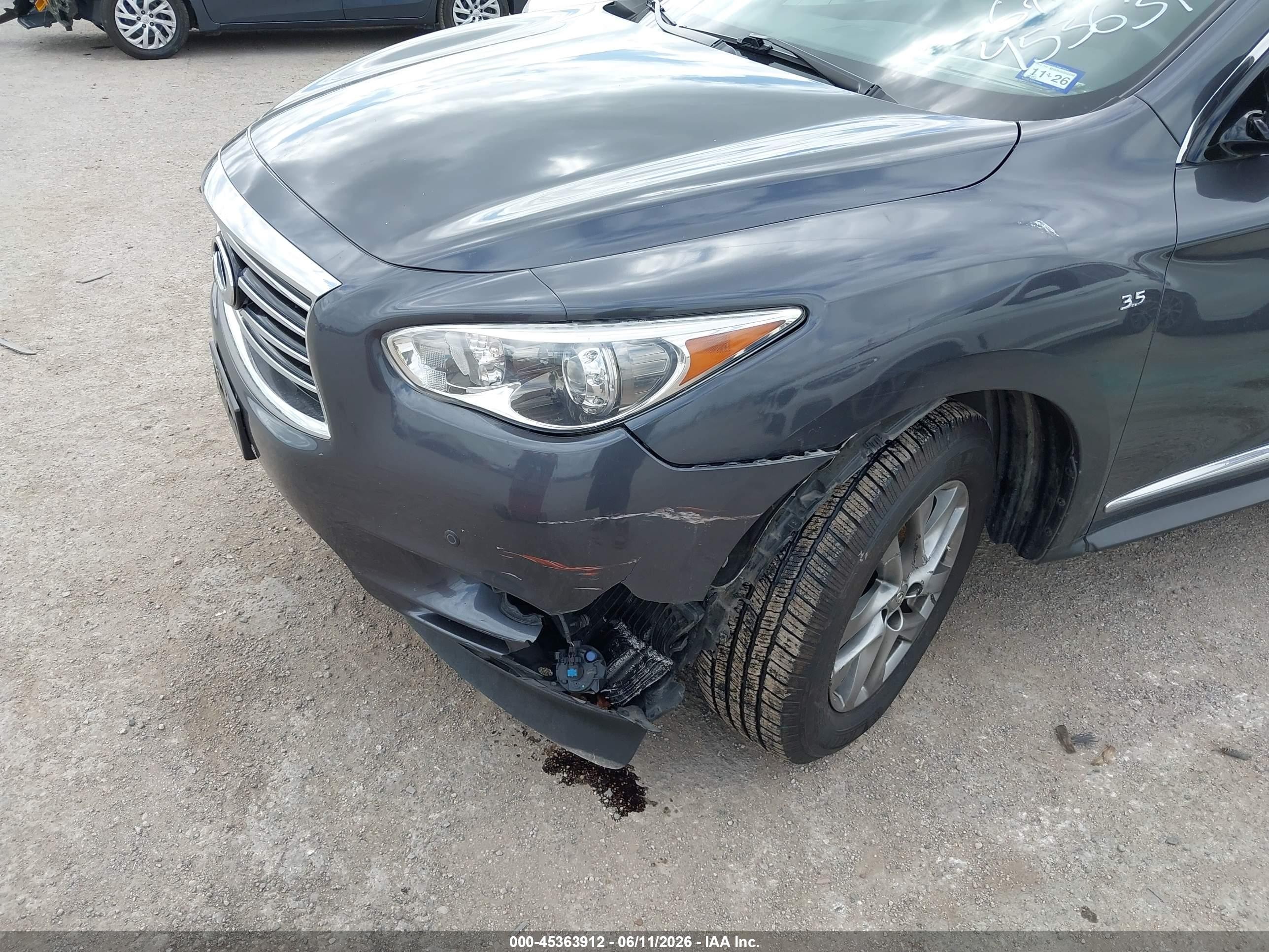 2014 Infiniti Qx60   Gray vin: 5N1AL0MN6EC542447
