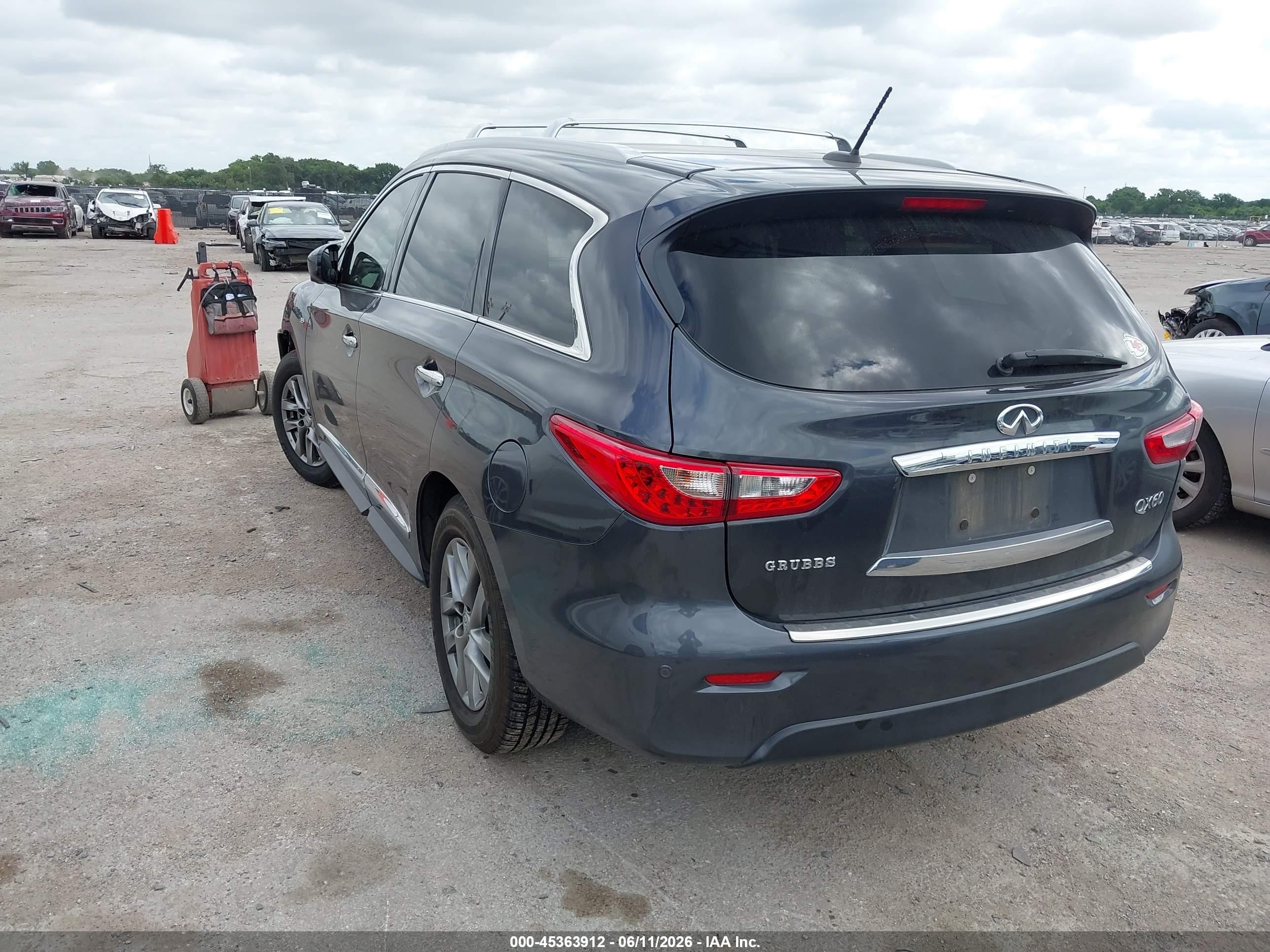 2014 Infiniti Qx60   Gray vin: 5N1AL0MN6EC542447