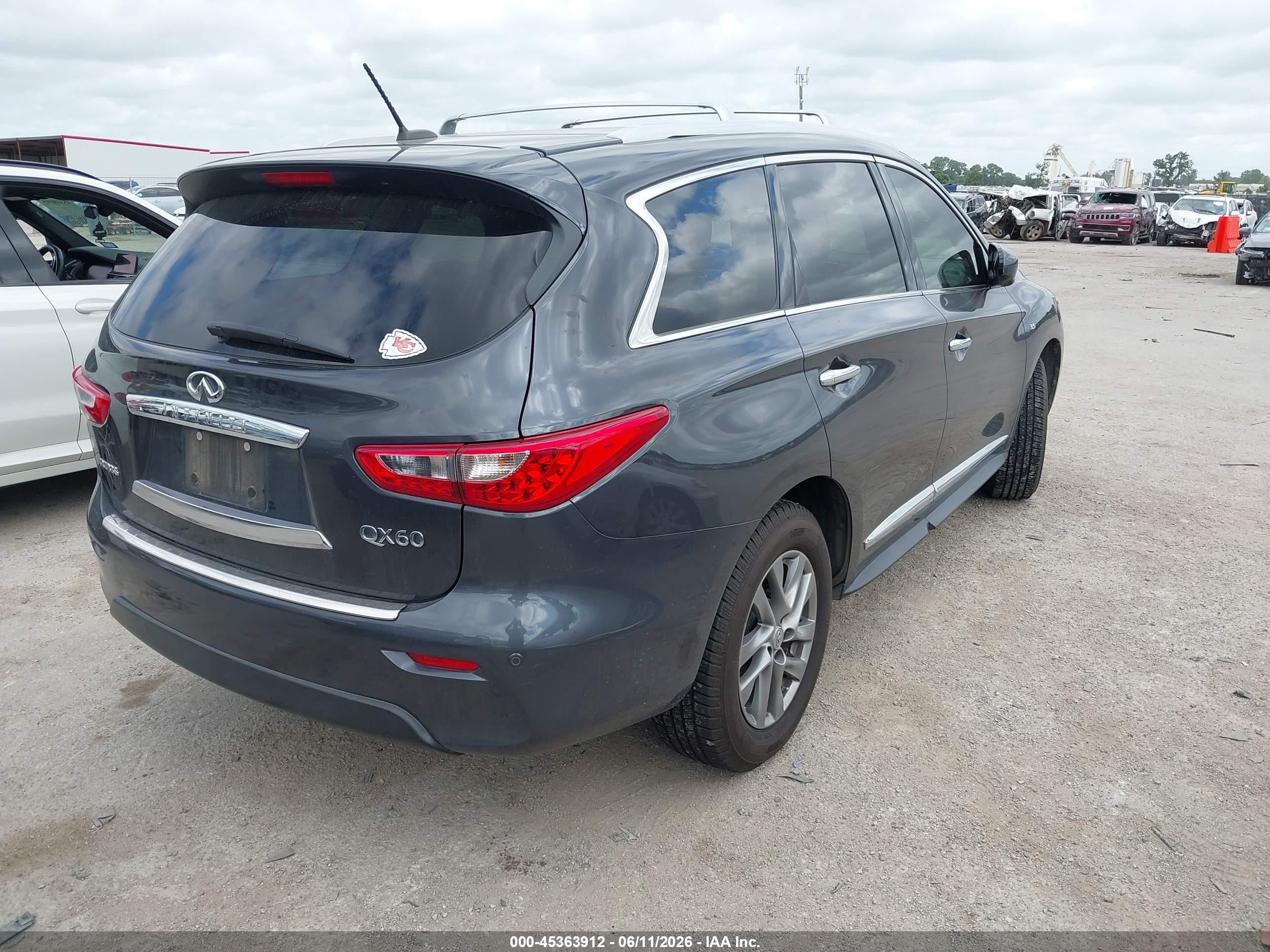 2014 Infiniti Qx60   Gray vin: 5N1AL0MN6EC542447