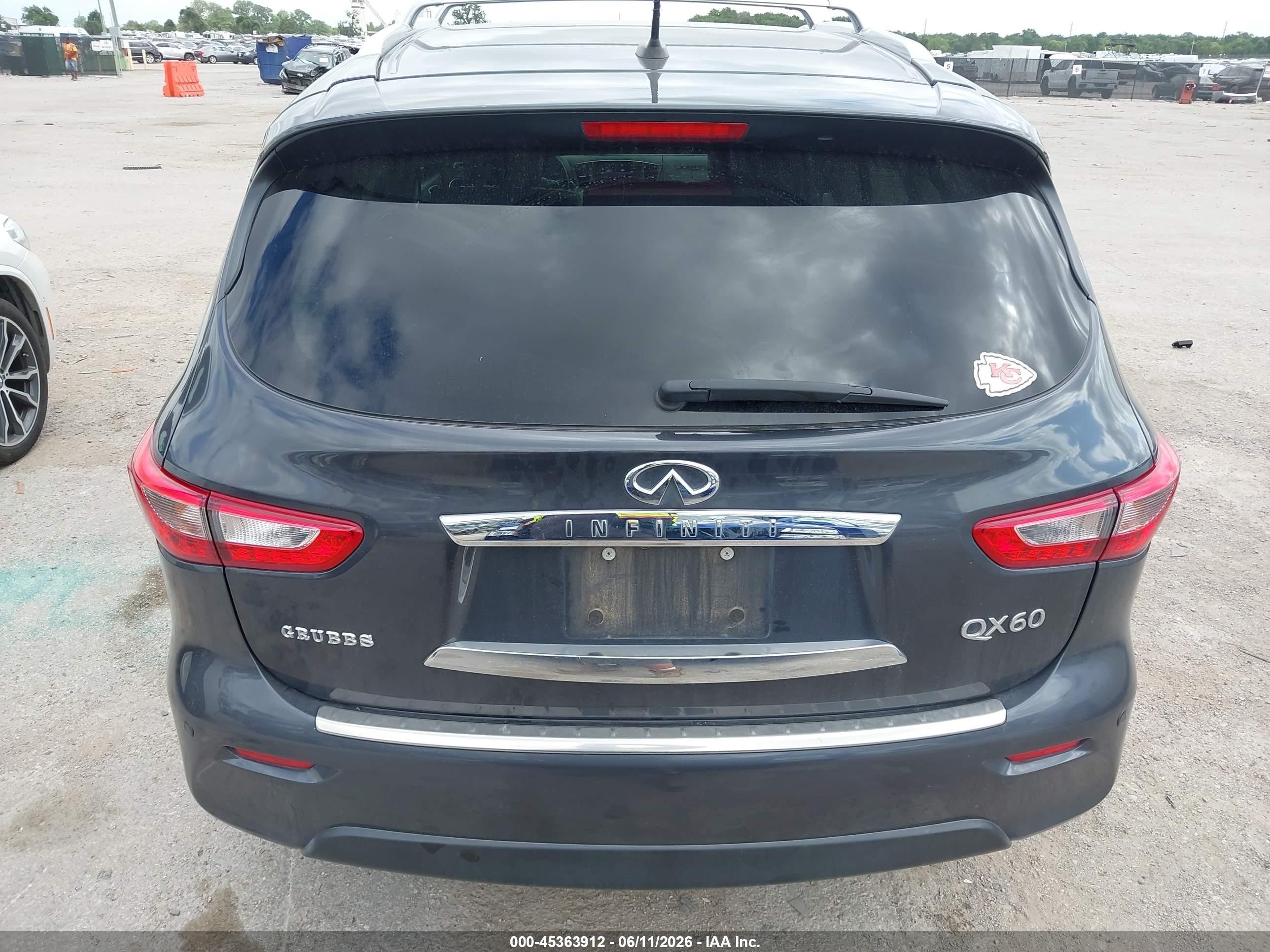2014 Infiniti Qx60   Gray vin: 5N1AL0MN6EC542447