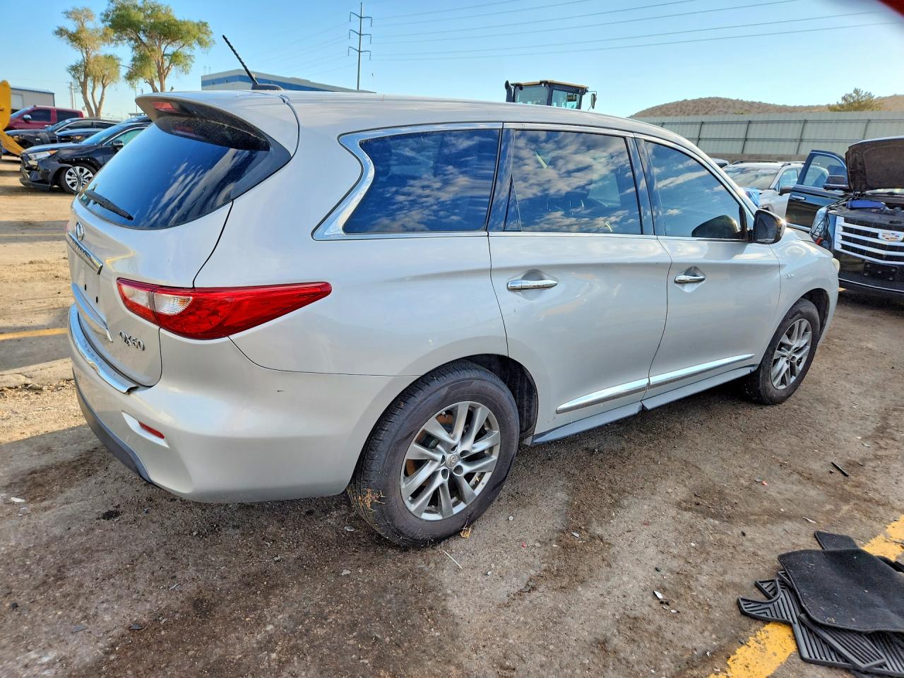 2014 Infiniti Qx60 Base Silver vin: 5N1AL0MN6EC547311