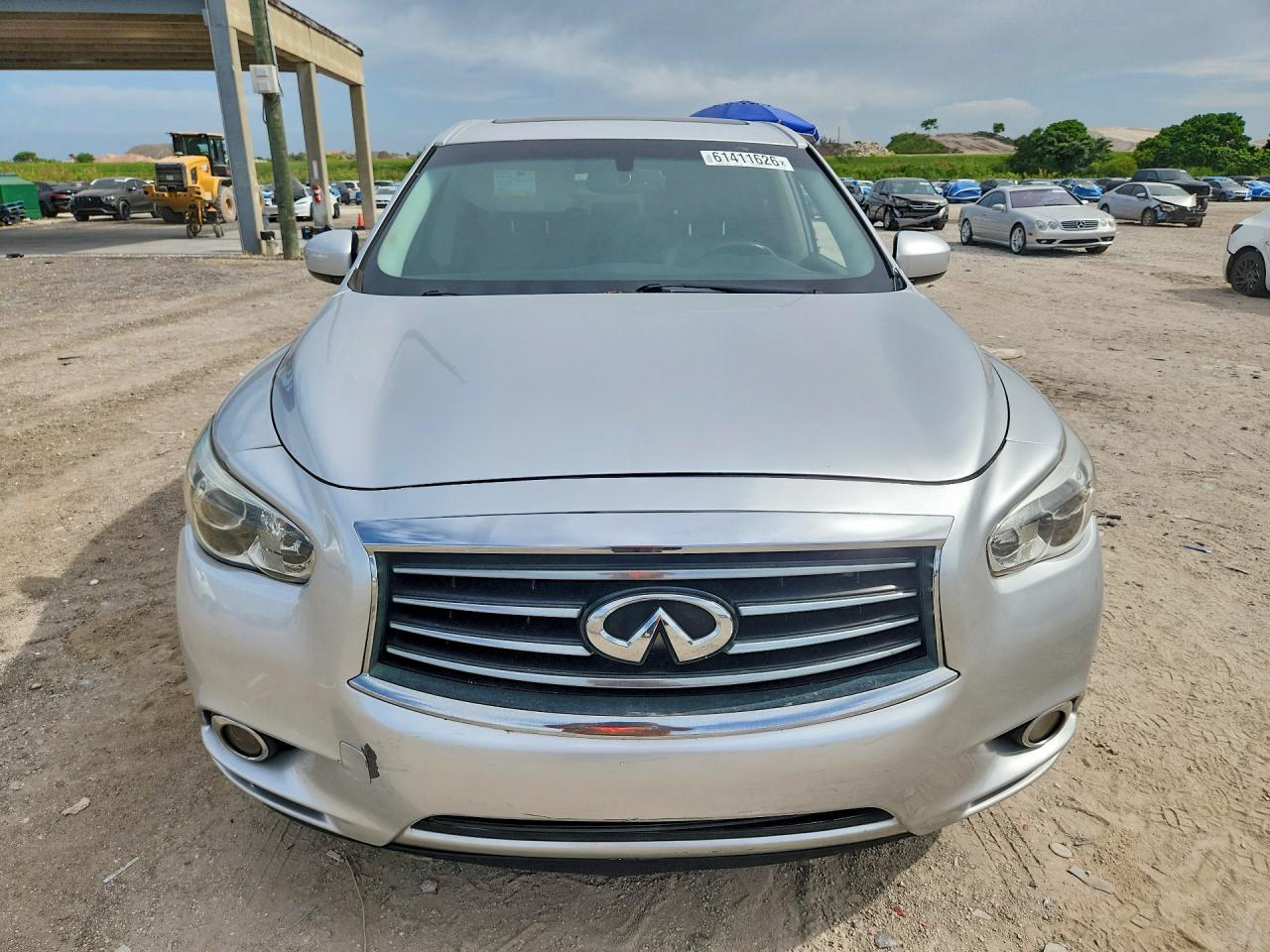 2015 Infiniti Qx60 Base Silver vin: 5N1AL0MN6FC507828