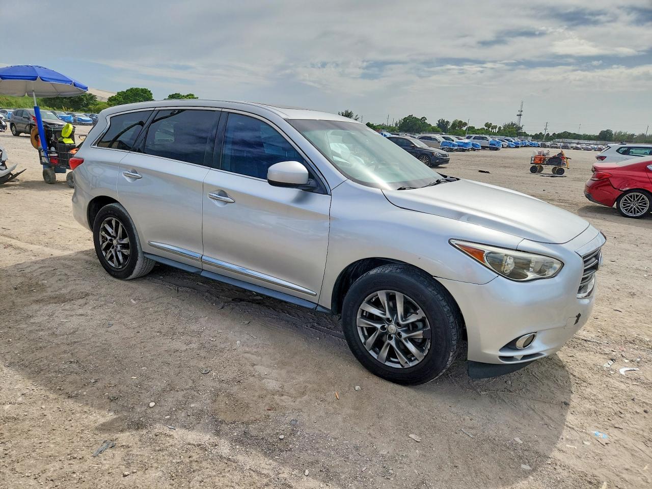 2015 Infiniti Qx60 Base Silver vin: 5N1AL0MN6FC507828