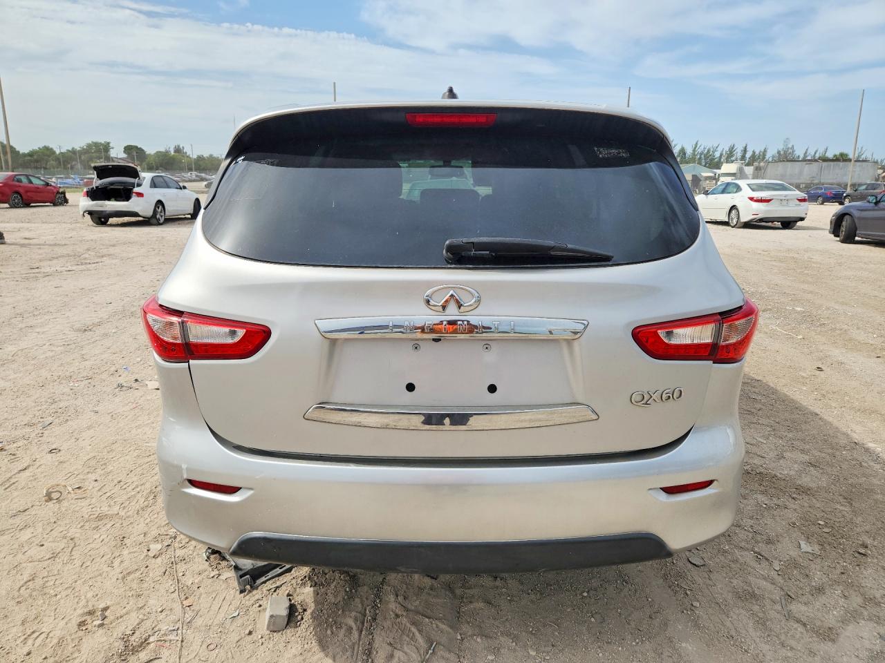 2015 Infiniti Qx60 Base Silver vin: 5N1AL0MN6FC507828