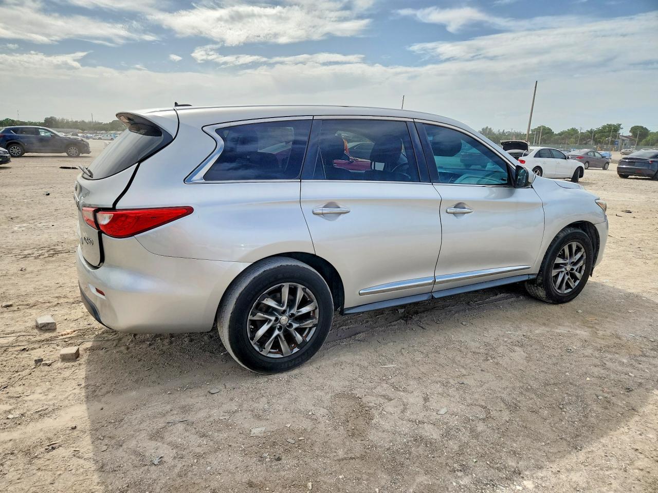 2015 Infiniti Qx60 Base Silver vin: 5N1AL0MN6FC507828