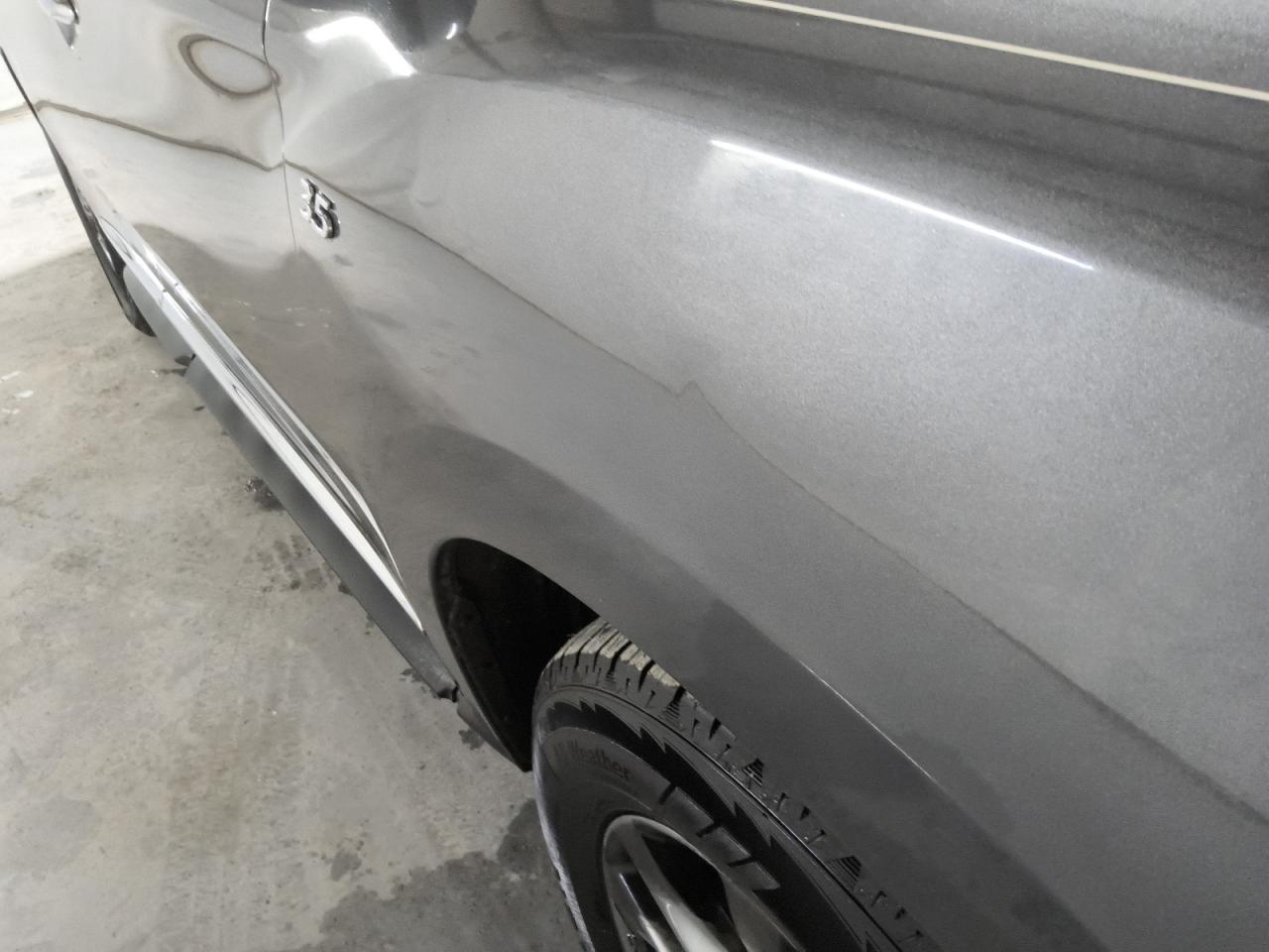 2015 Infiniti Qx60 Base Gray vin: 5N1AL0MN6FC511152 Damage: Right Front Fender, Dent(S) W/No Paint Dmg, 1 To 2 Inches