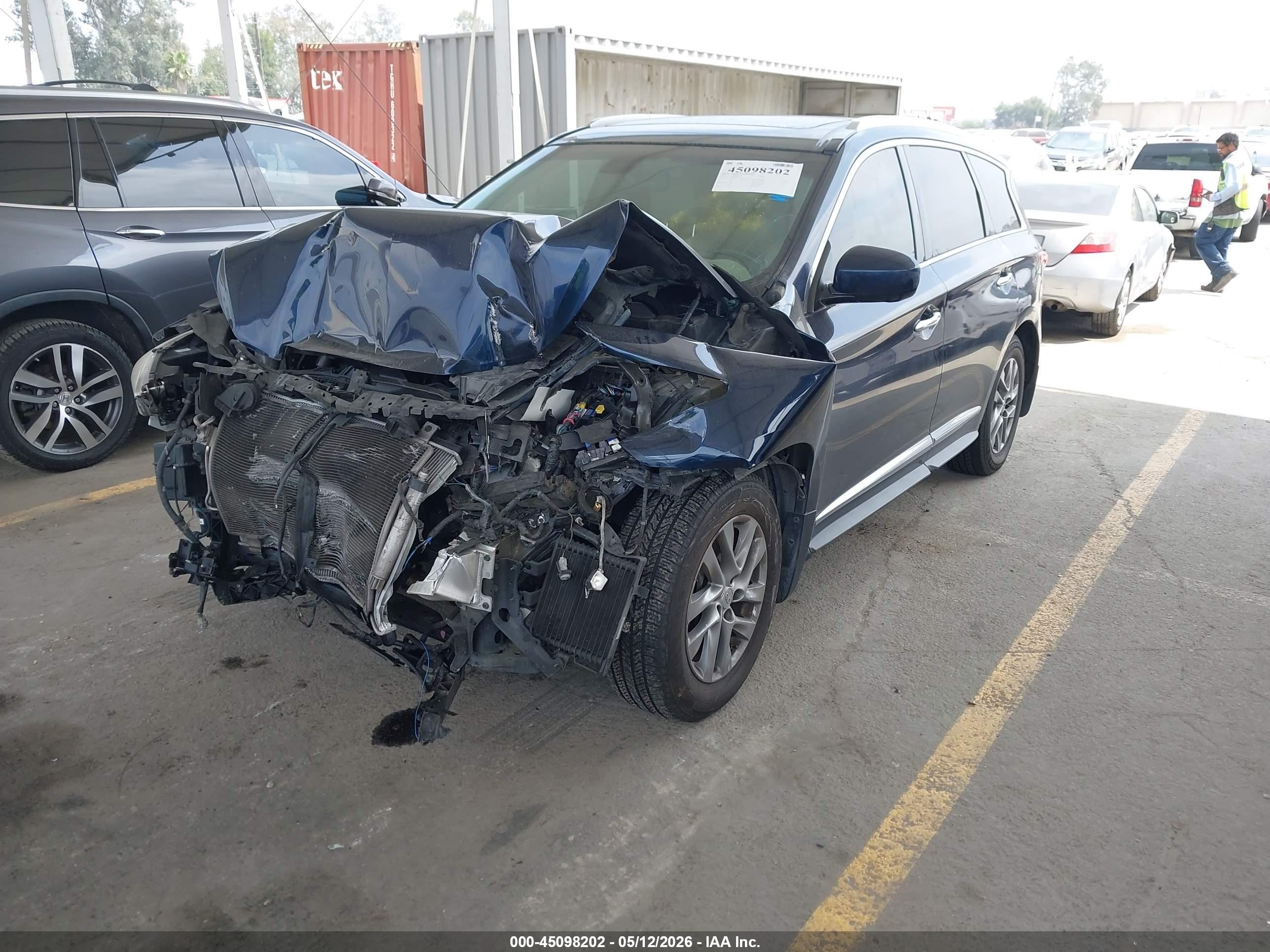 2015 Infiniti Qx60   Blue vin: 5N1AL0MN6FC522751