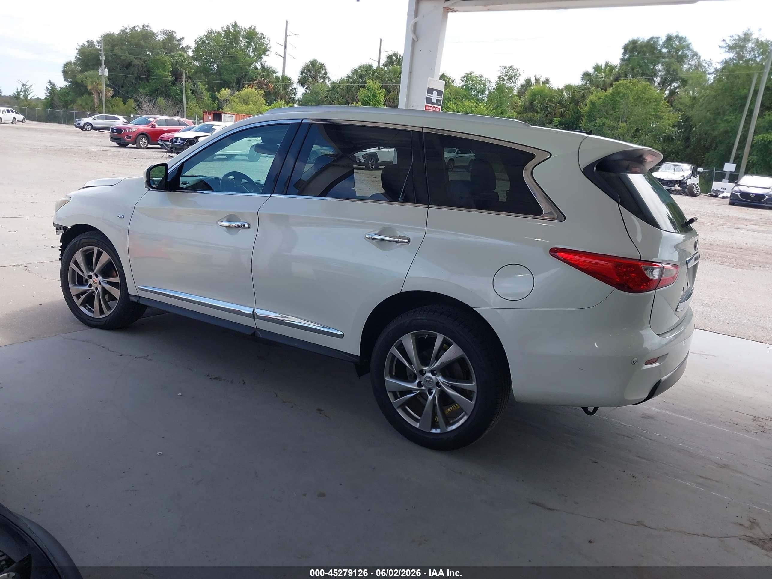 2015 Infiniti Qx60   White vin: 5N1AL0MN6FC538769