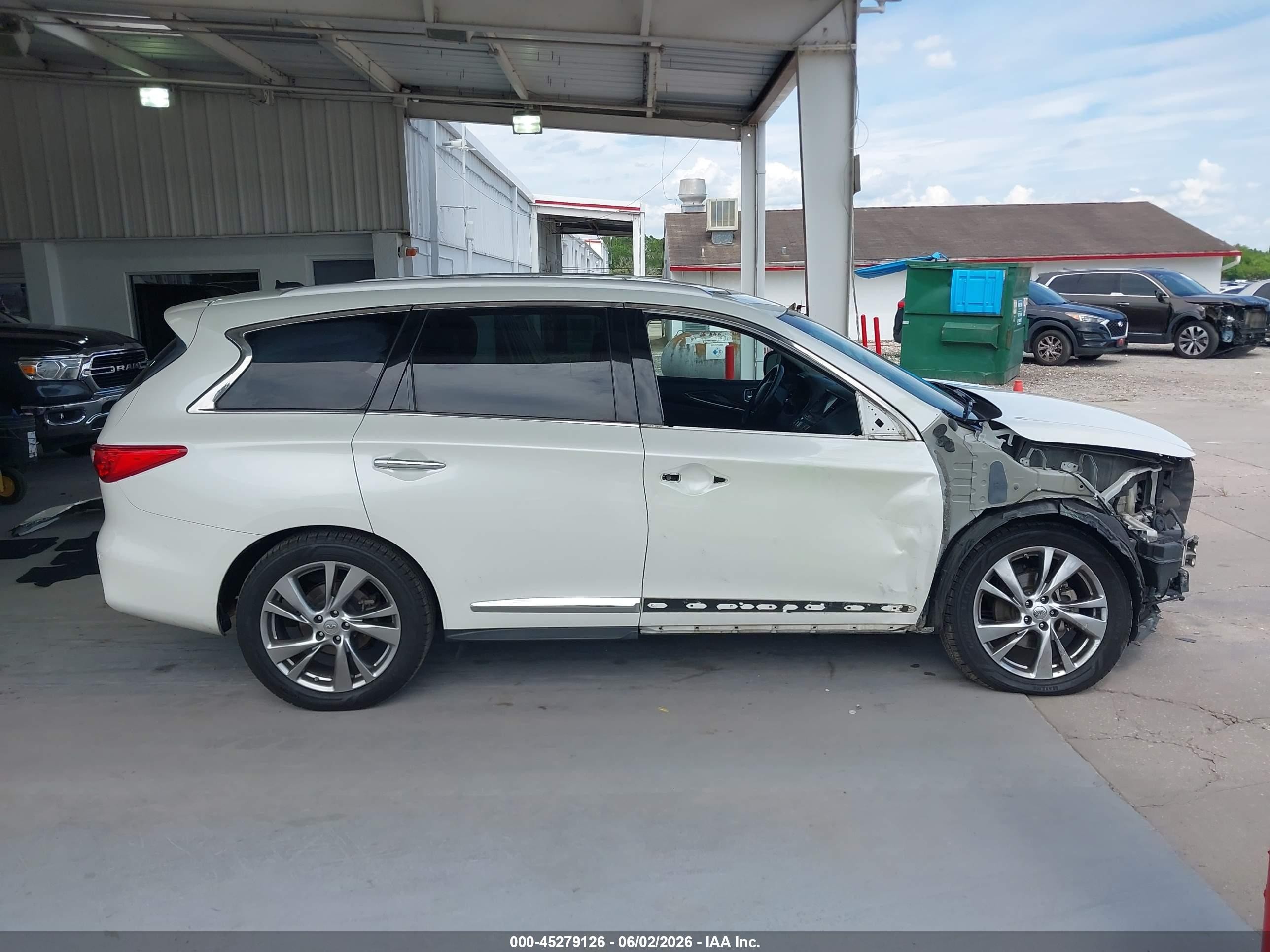 2015 Infiniti Qx60   White vin: 5N1AL0MN6FC538769