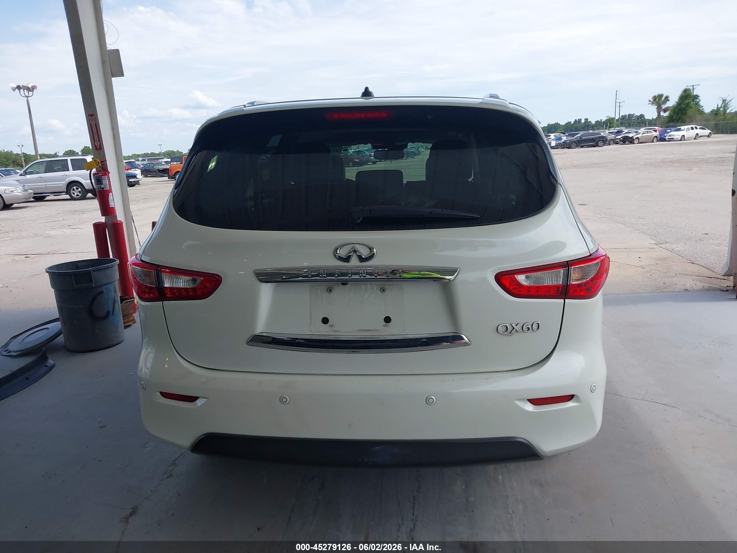 2015 Infiniti Qx60   White vin: 5N1AL0MN6FC538769
