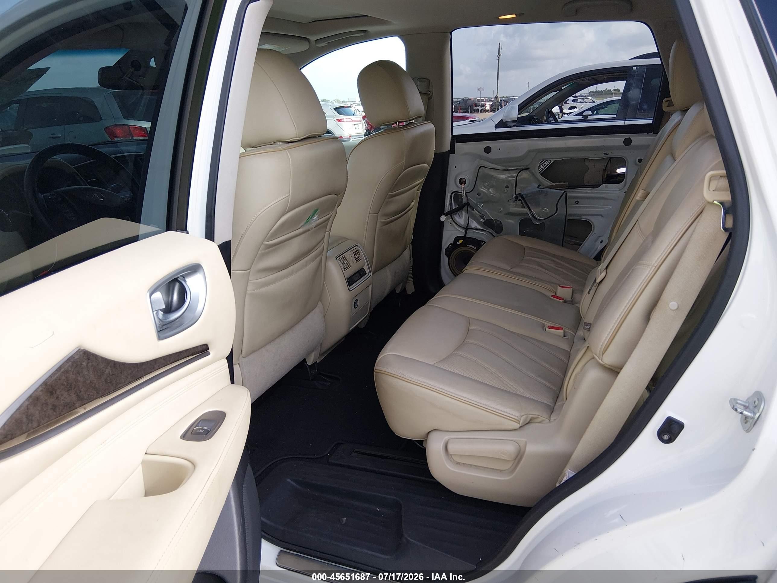 2015 Infiniti Qx60 White vin: 5N1AL0MN6FC550372