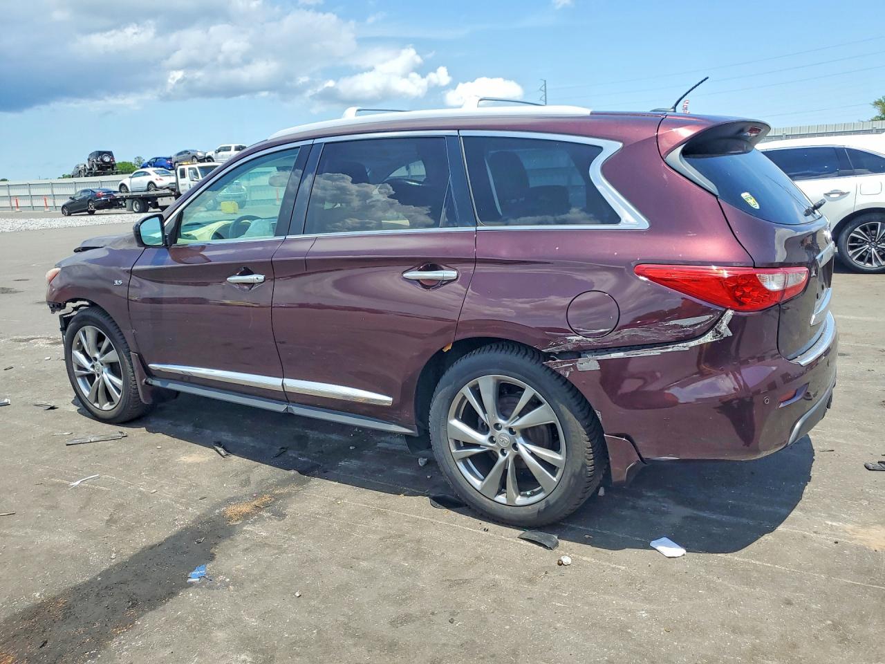 2015 Infiniti Qx60 Base Burgundy vin: 5N1AL0MN6FC551554