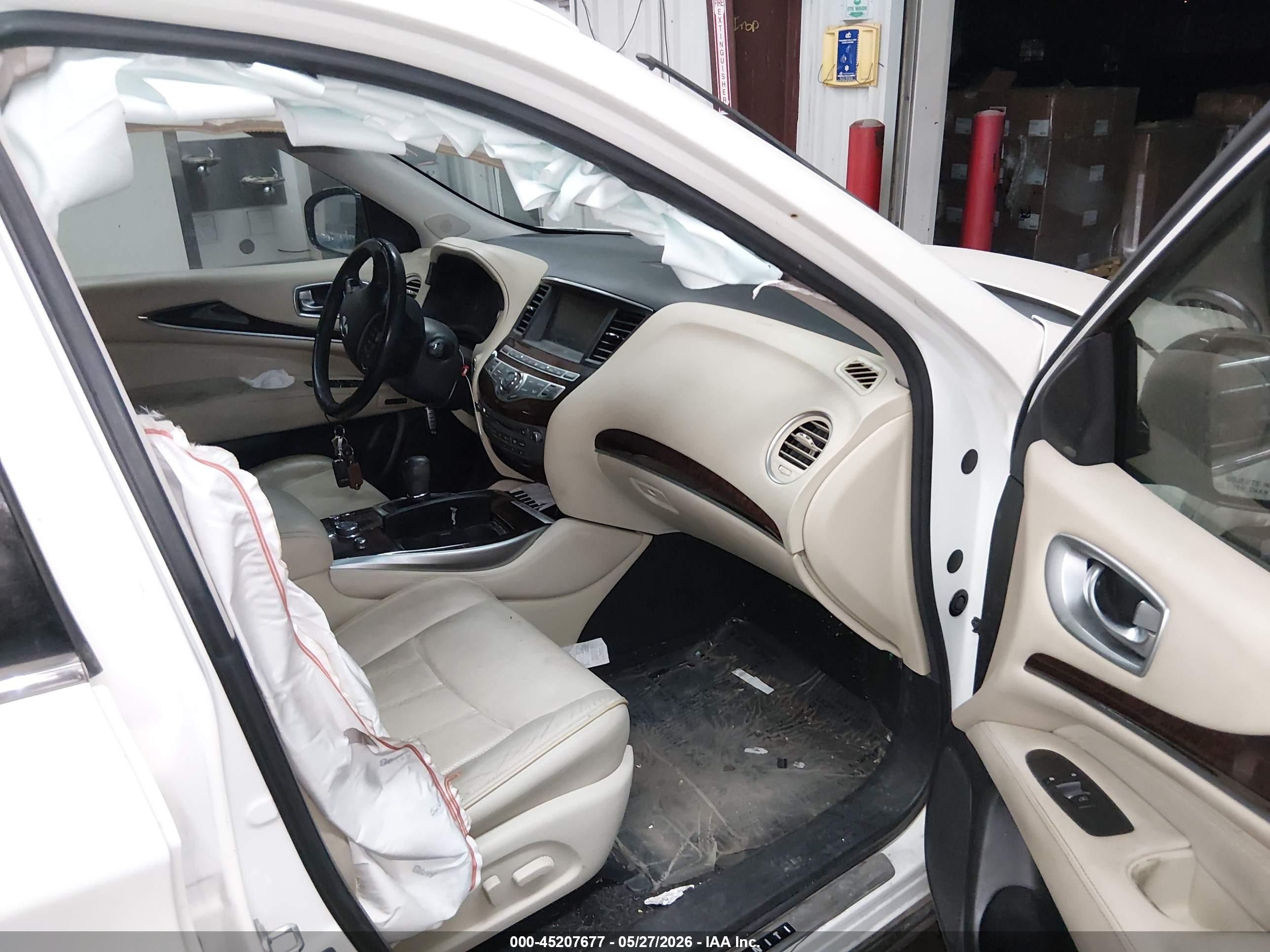 2015 Infiniti Qx60   White vin: 5N1AL0MN6FC553093