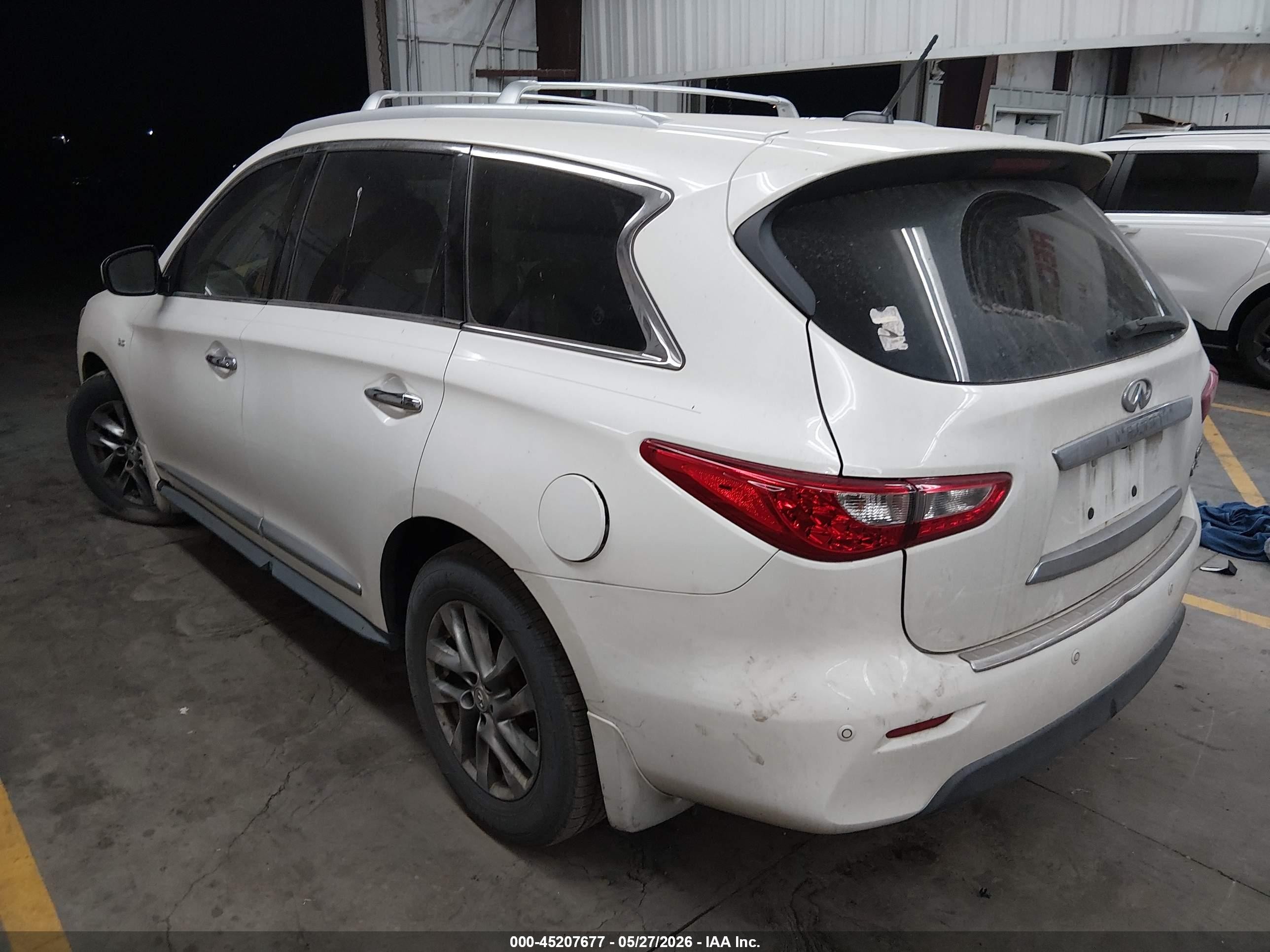 2015 Infiniti Qx60   White vin: 5N1AL0MN6FC553093