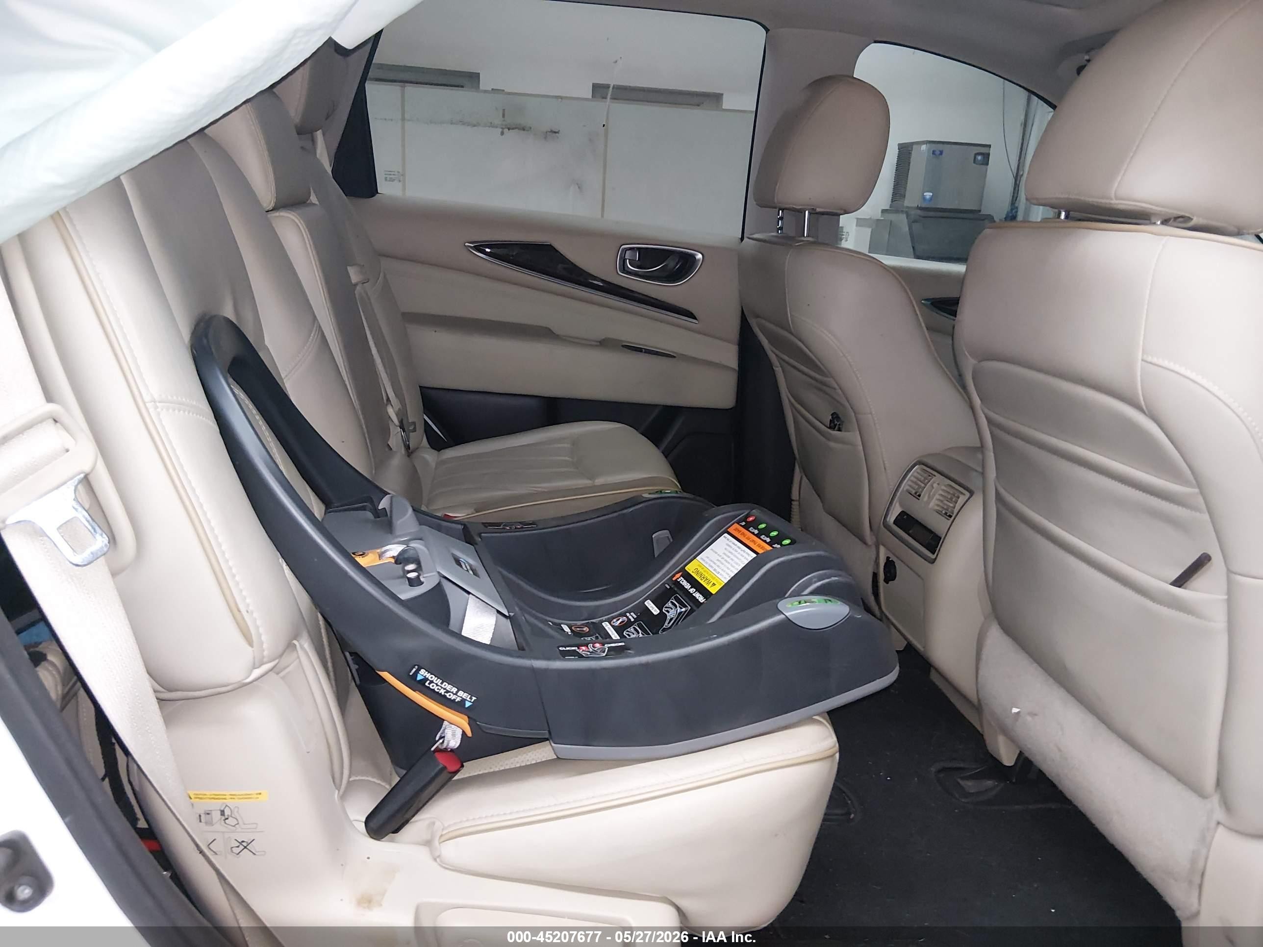 2015 Infiniti Qx60   White vin: 5N1AL0MN6FC553093