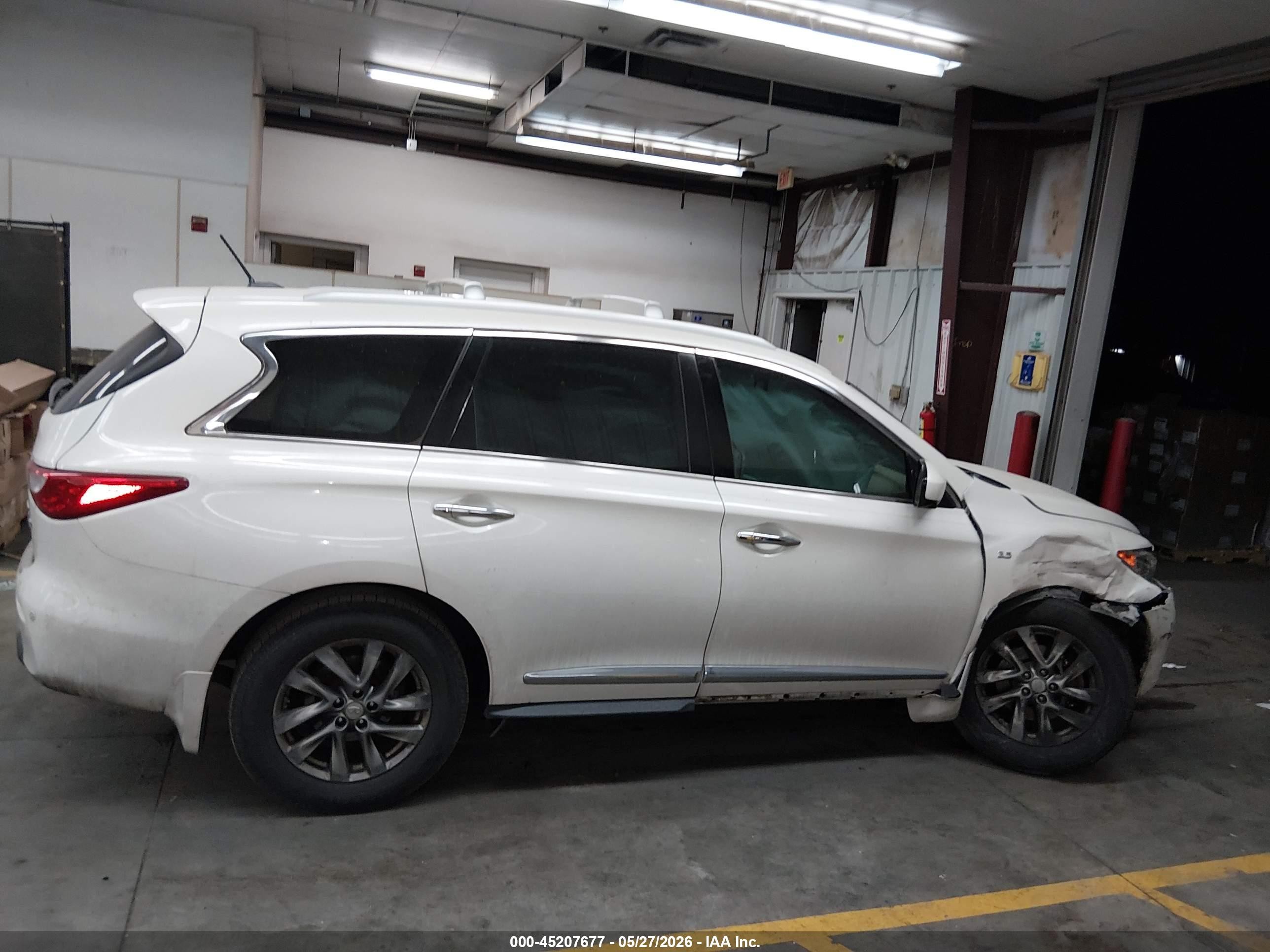 2015 Infiniti Qx60   White vin: 5N1AL0MN6FC553093