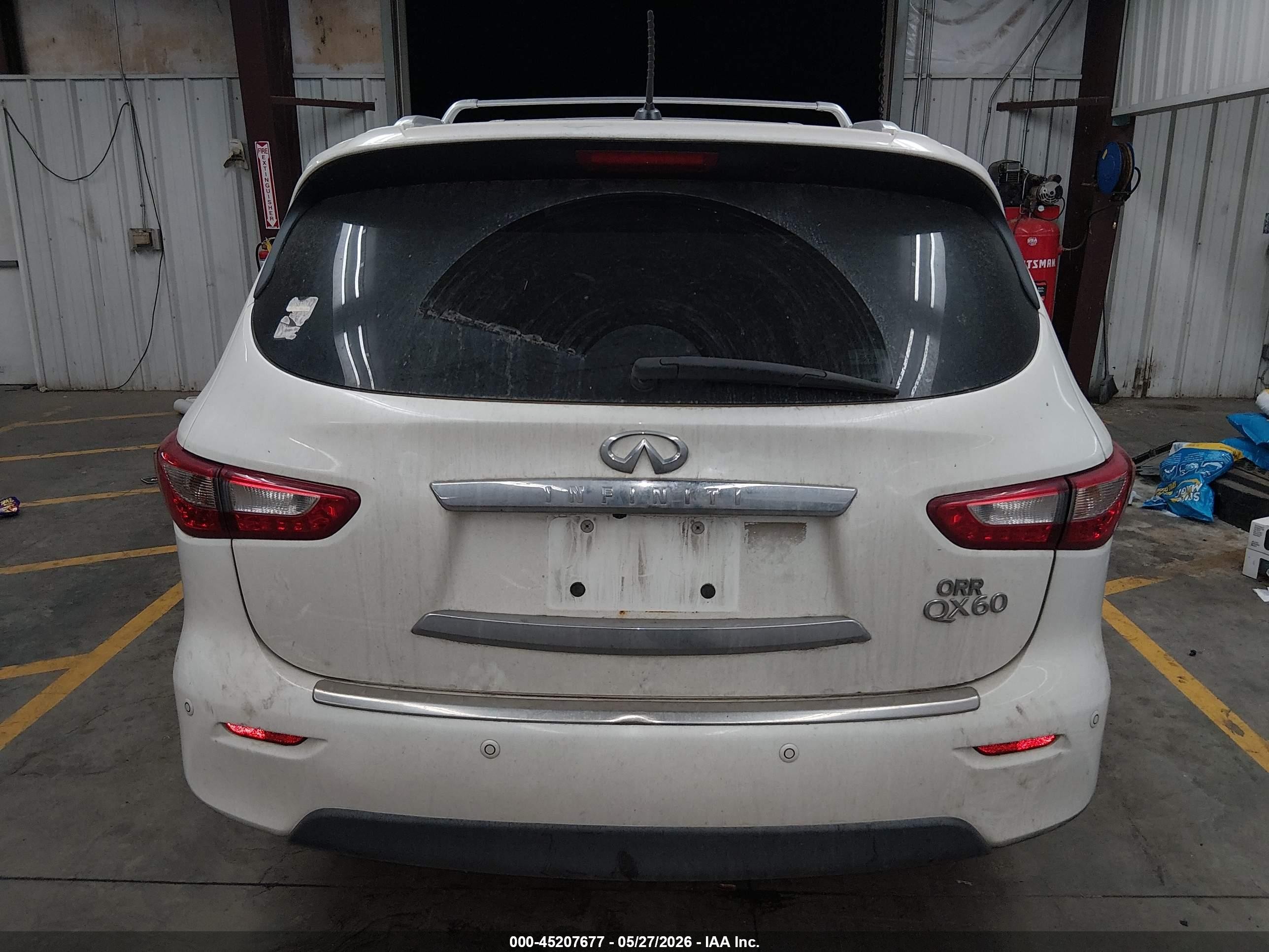 2015 Infiniti Qx60   White vin: 5N1AL0MN6FC553093