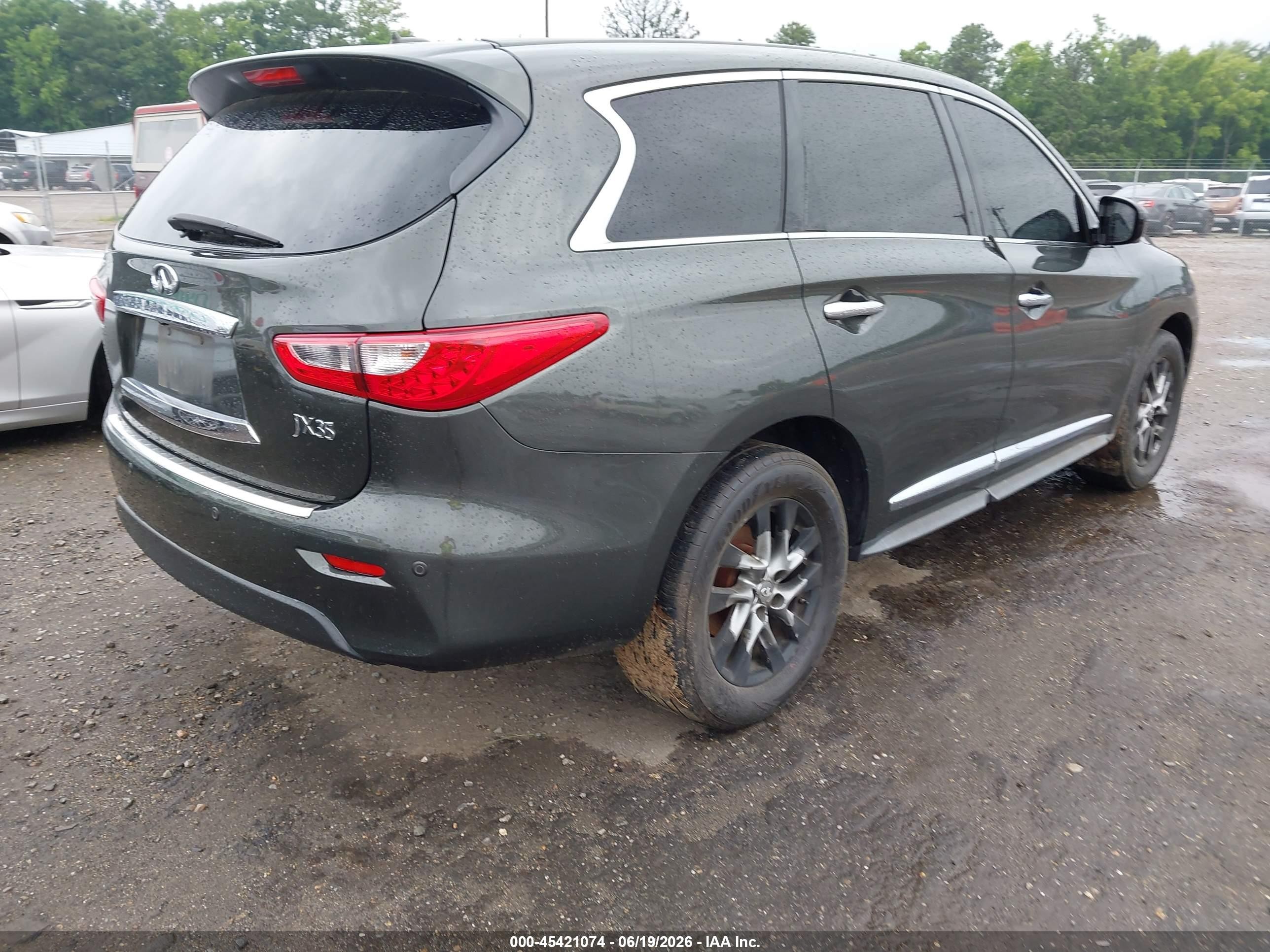 2013 Infiniti Jx35 Зеленый vin: 5N1AL0MN7DC309613