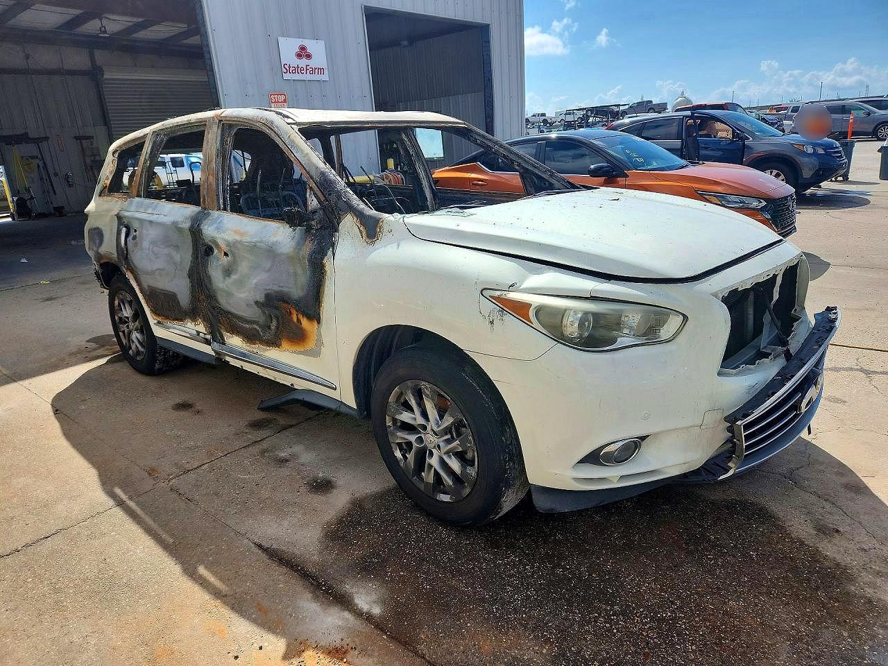2013 Infiniti Jx35 Base White vin: 5N1AL0MN7DC315024