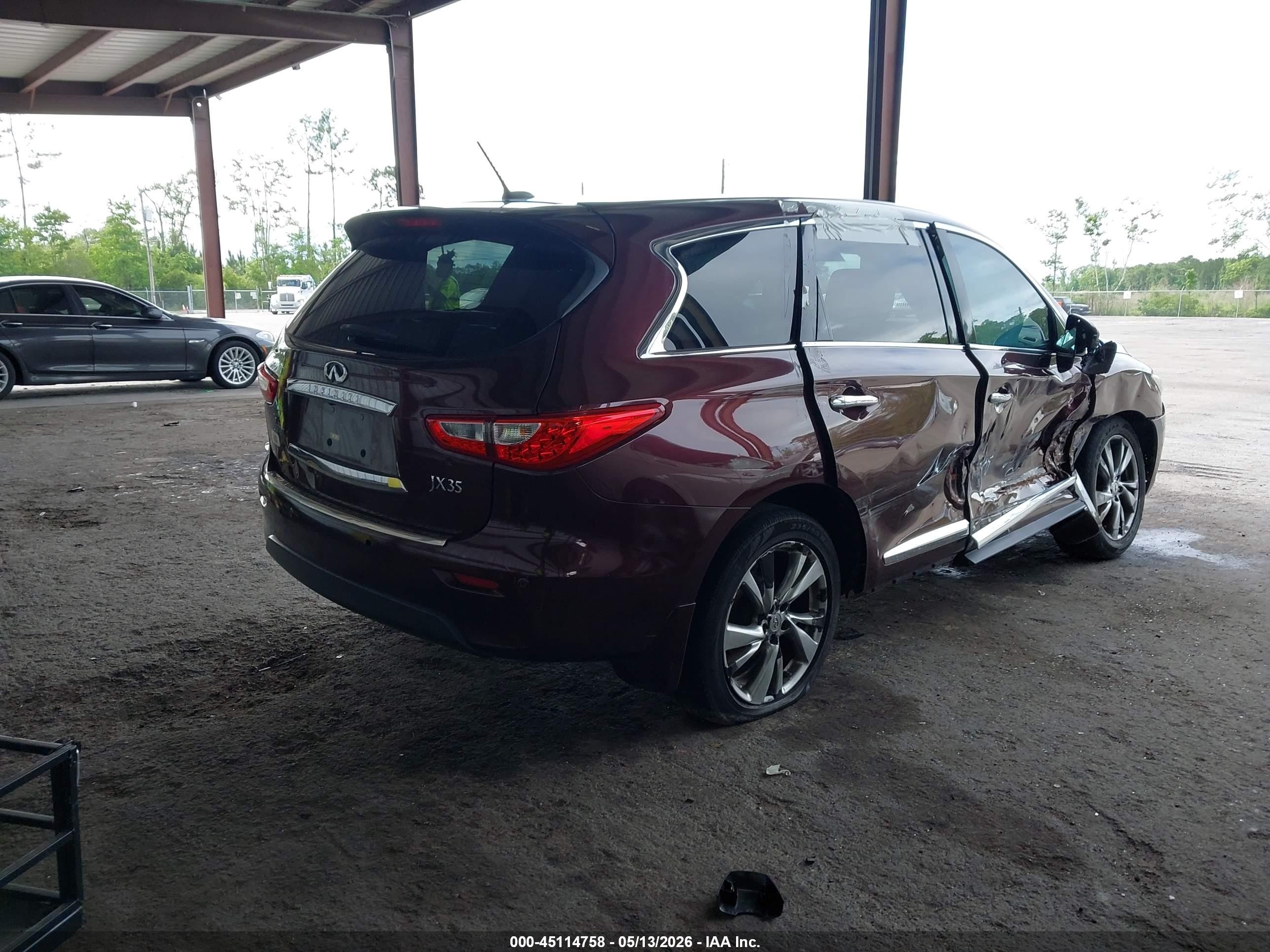 2013 Infiniti Jx35   Бордовый vin: 5N1AL0MN7DC315296