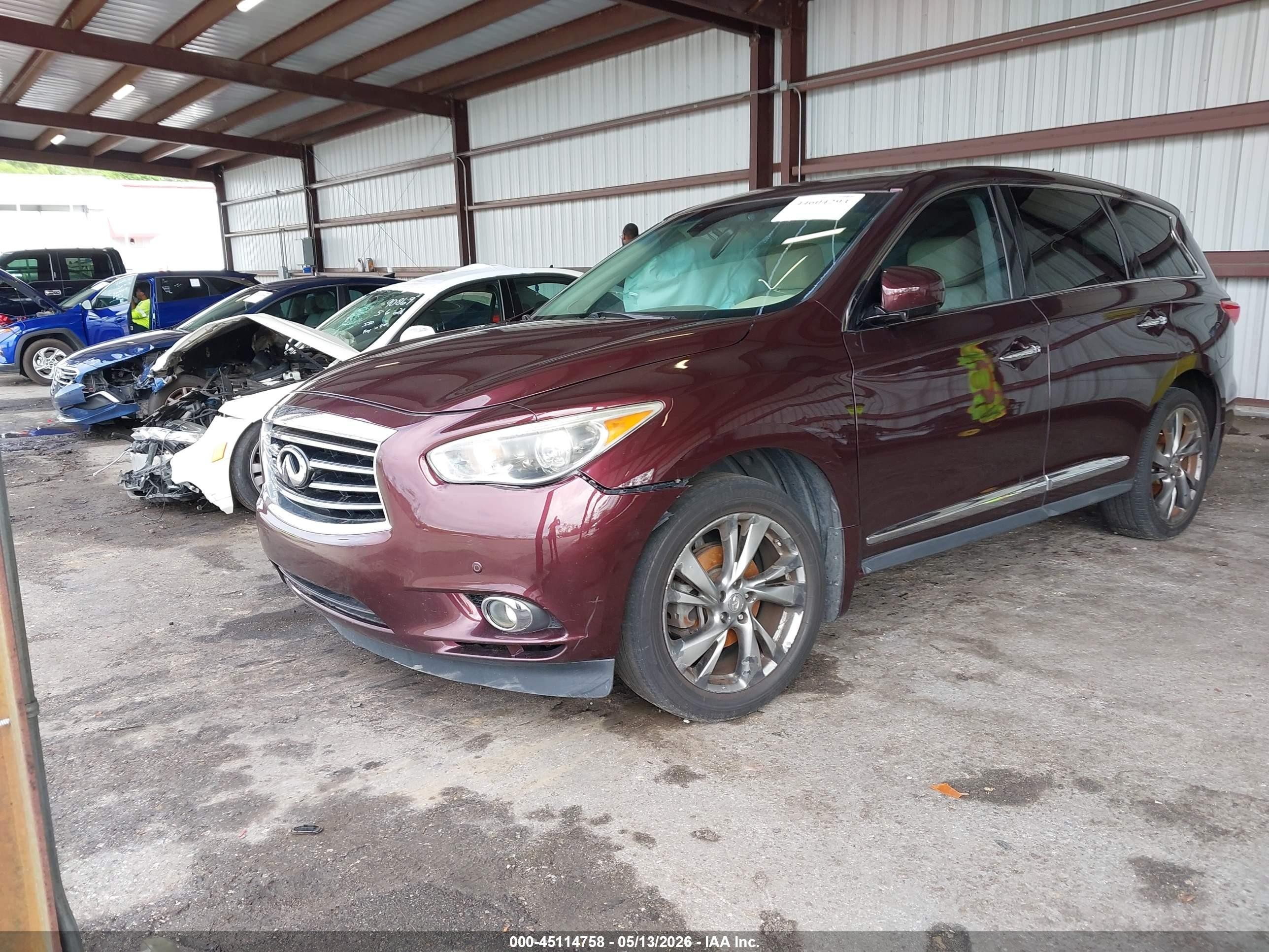 2013 Infiniti Jx35   Бордовый vin: 5N1AL0MN7DC315296