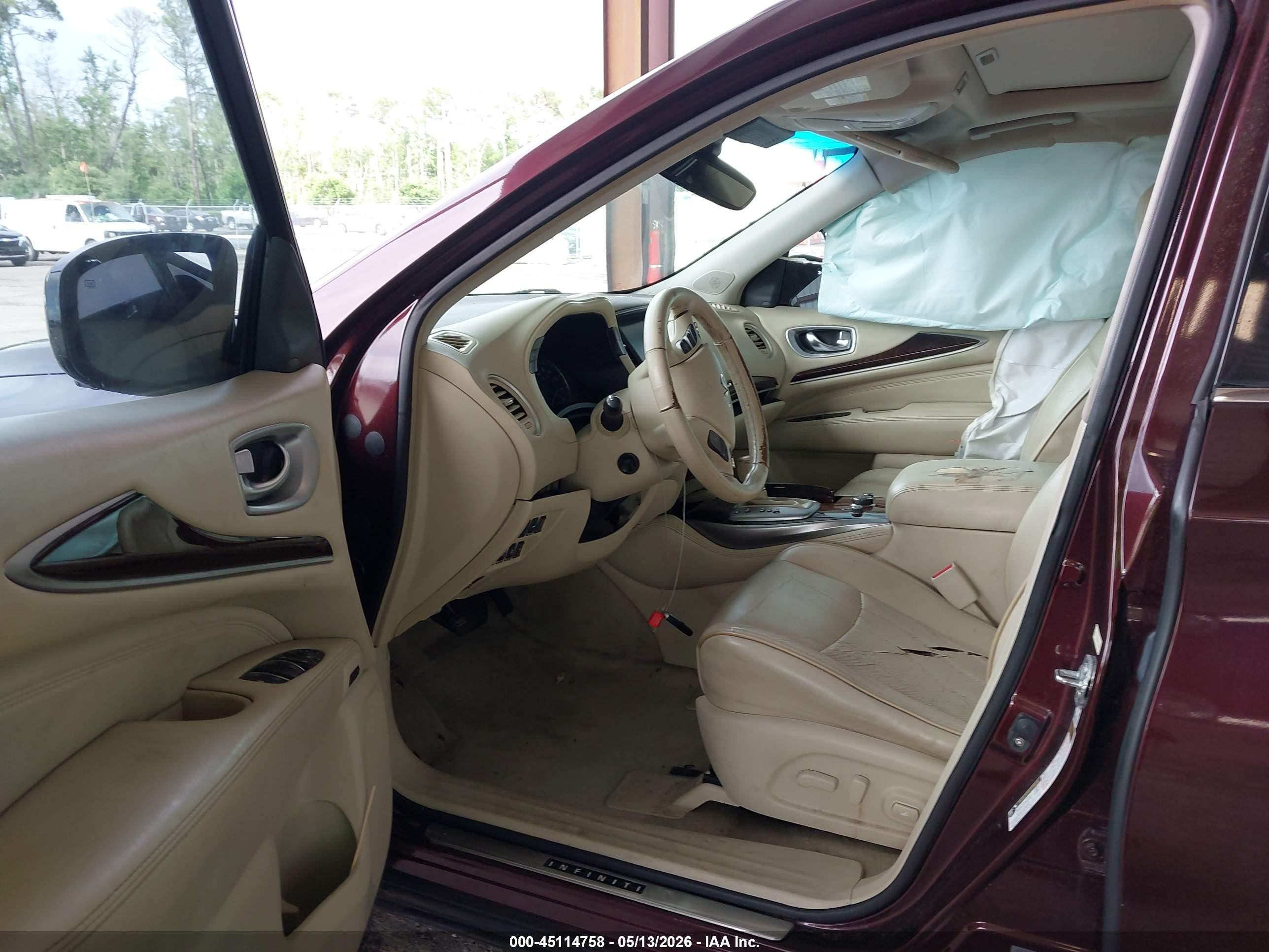 2013 Infiniti Jx35   Бордовый vin: 5N1AL0MN7DC315296