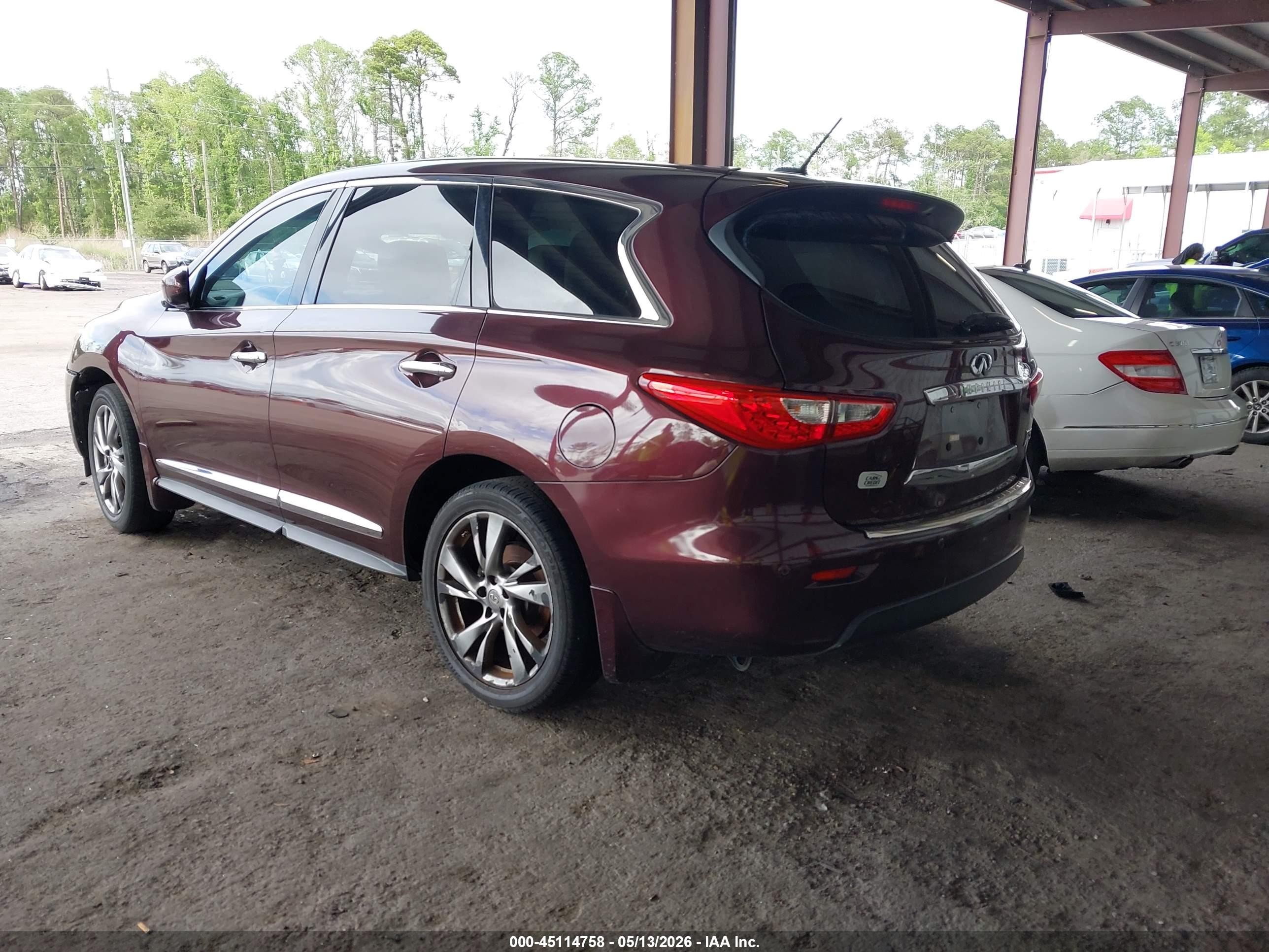 2013 Infiniti Jx35   Бордовый vin: 5N1AL0MN7DC315296