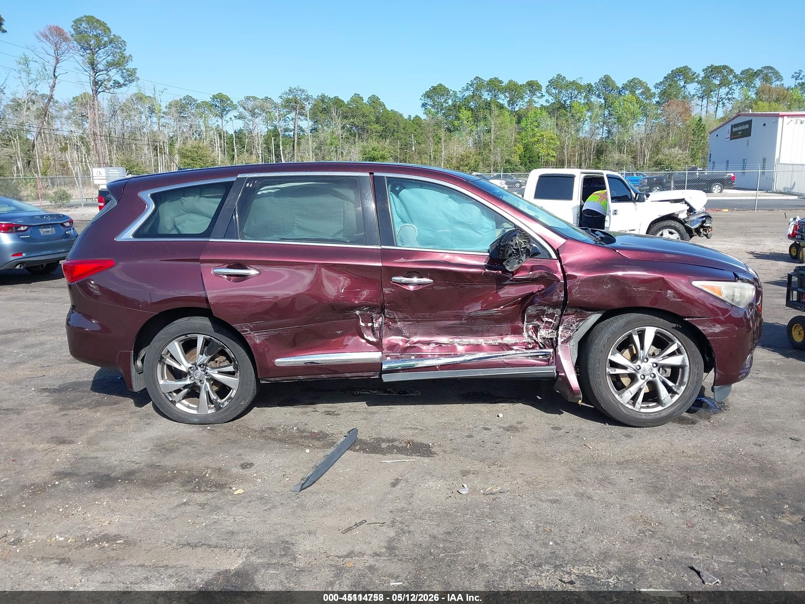 2013 Infiniti Jx35   Бордовый vin: 5N1AL0MN7DC315296