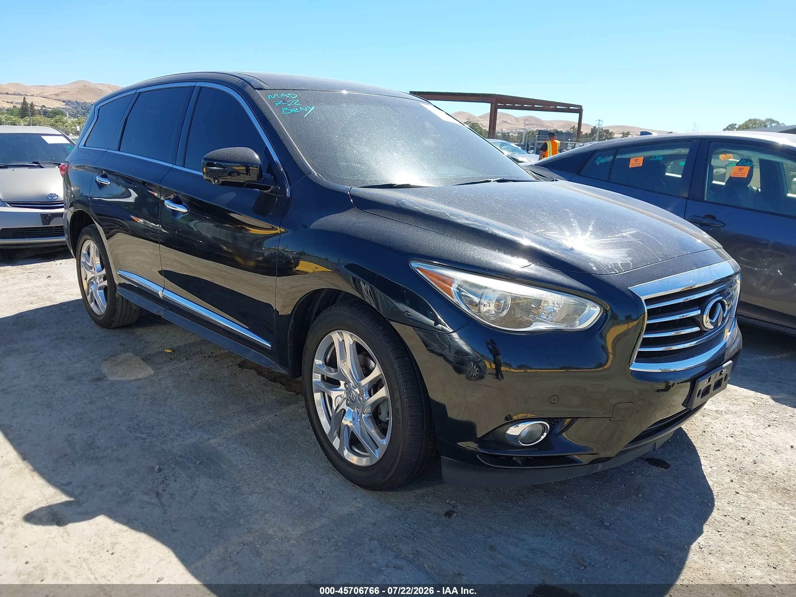 2013 Infiniti Jx35   Black vin: 5N1AL0MN7DC320093
