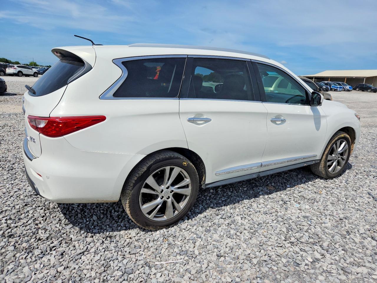 2013 Infiniti Jx35 Base White vin: 5N1AL0MN7DC347908