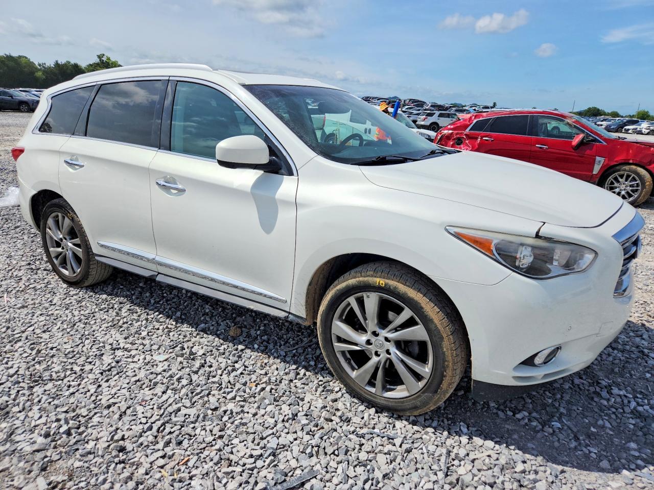 2013 Infiniti Jx35 Base White vin: 5N1AL0MN7DC347908