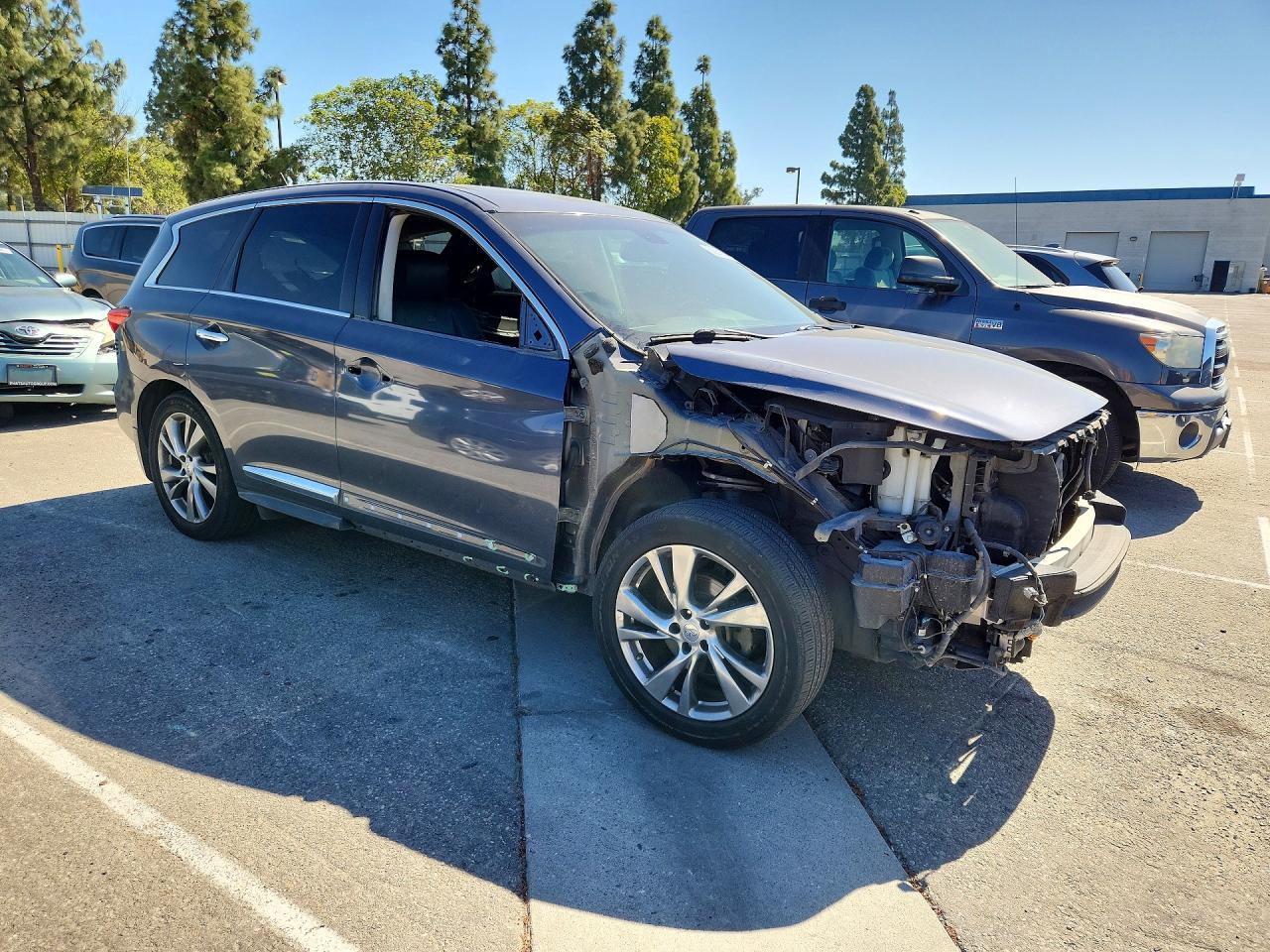 2014 Infiniti Qx60 Base Gray vin: 5N1AL0MN7EC503530