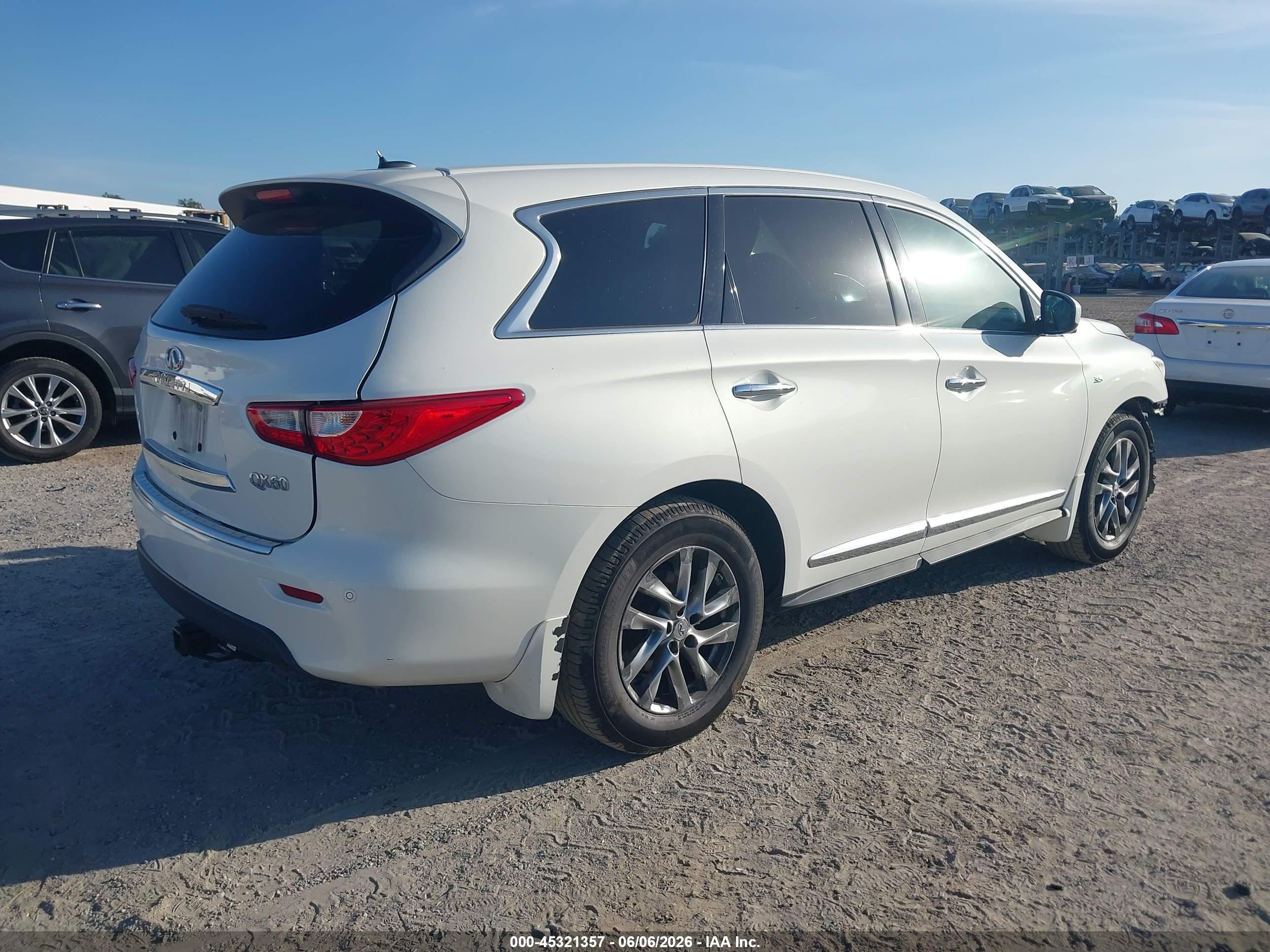 2014 Infiniti Qx60   Белый vin: 5N1AL0MN7EC509313