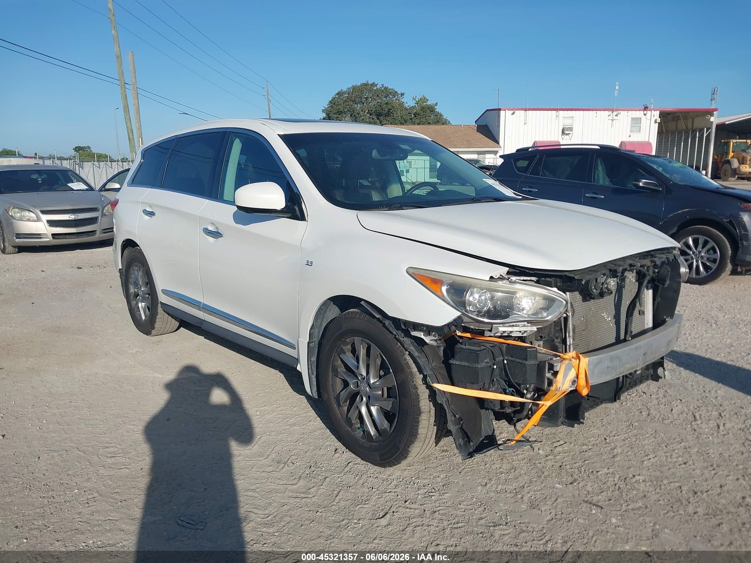 2014 Infiniti Qx60   Белый vin: 5N1AL0MN7EC509313