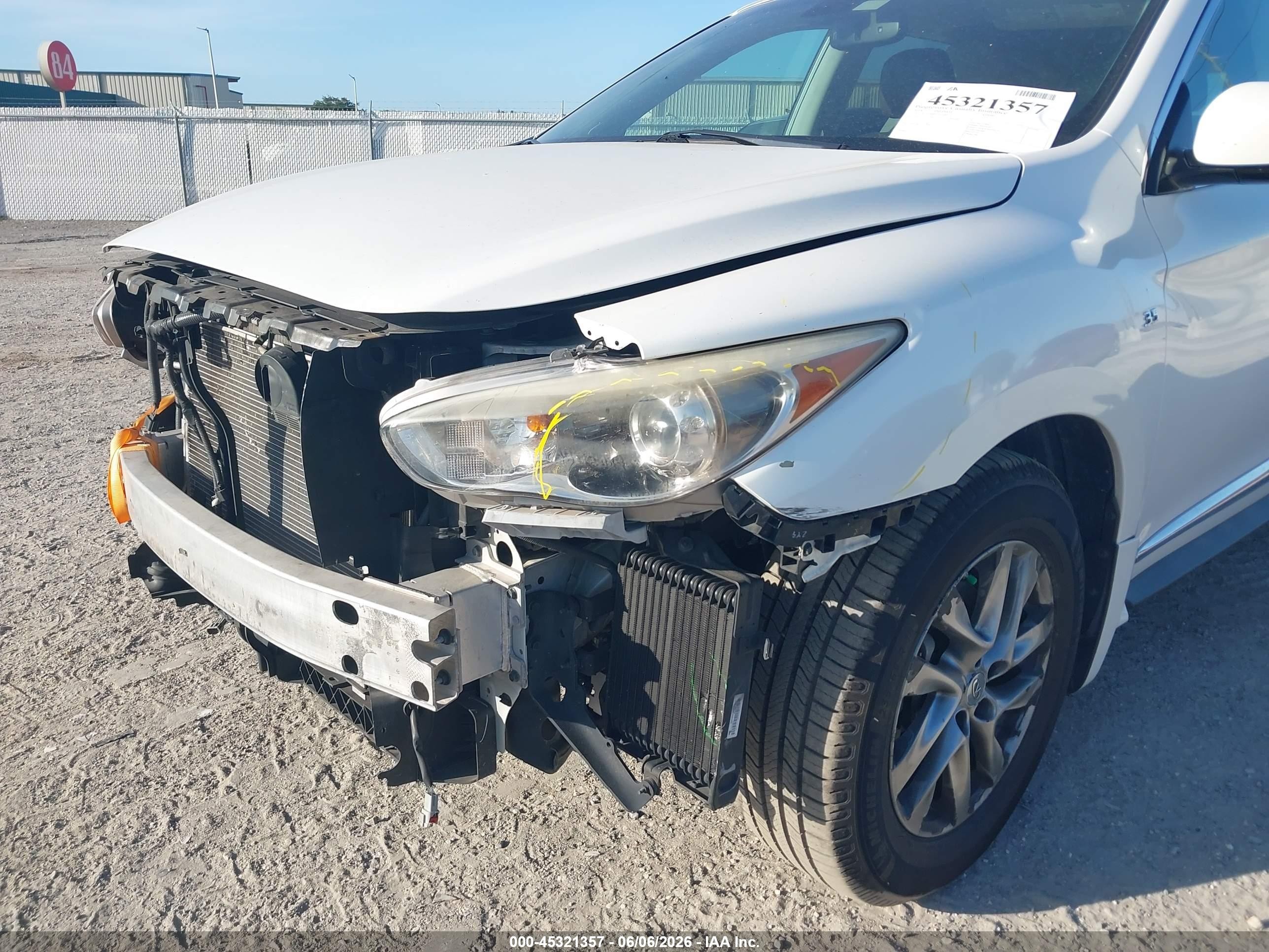 2014 Infiniti Qx60   Белый vin: 5N1AL0MN7EC509313