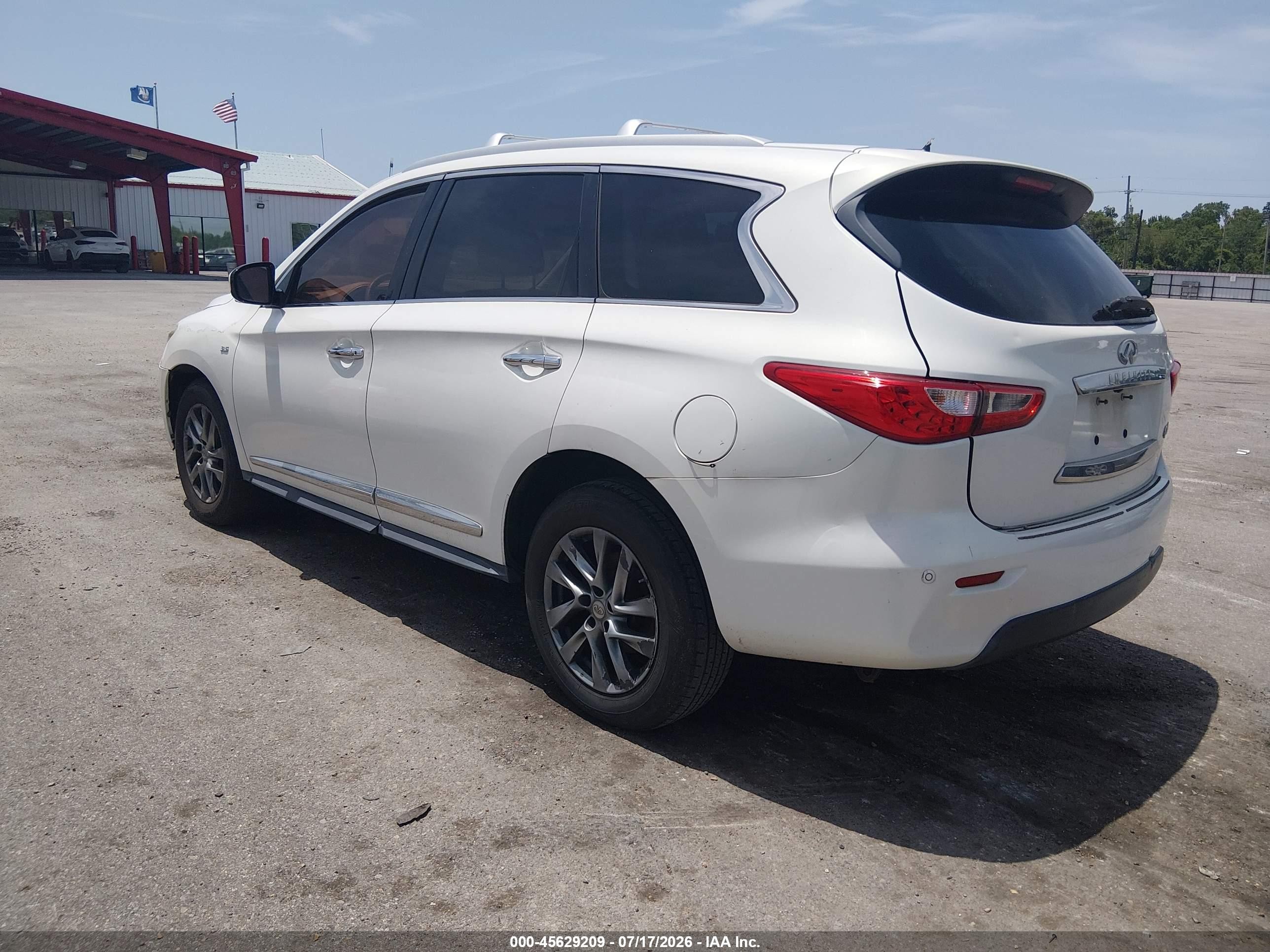 2014 Infiniti Qx60   White vin: 5N1AL0MN7EC529366
