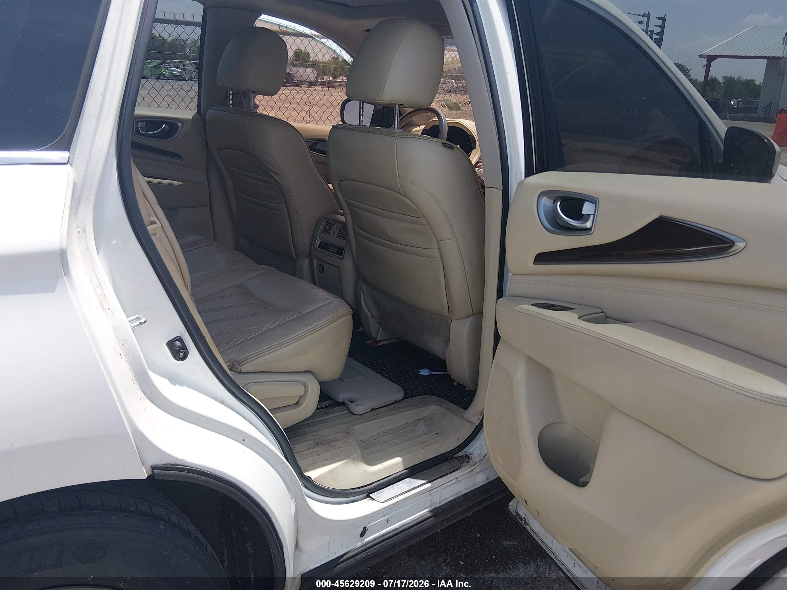 2014 Infiniti Qx60   White vin: 5N1AL0MN7EC529366
