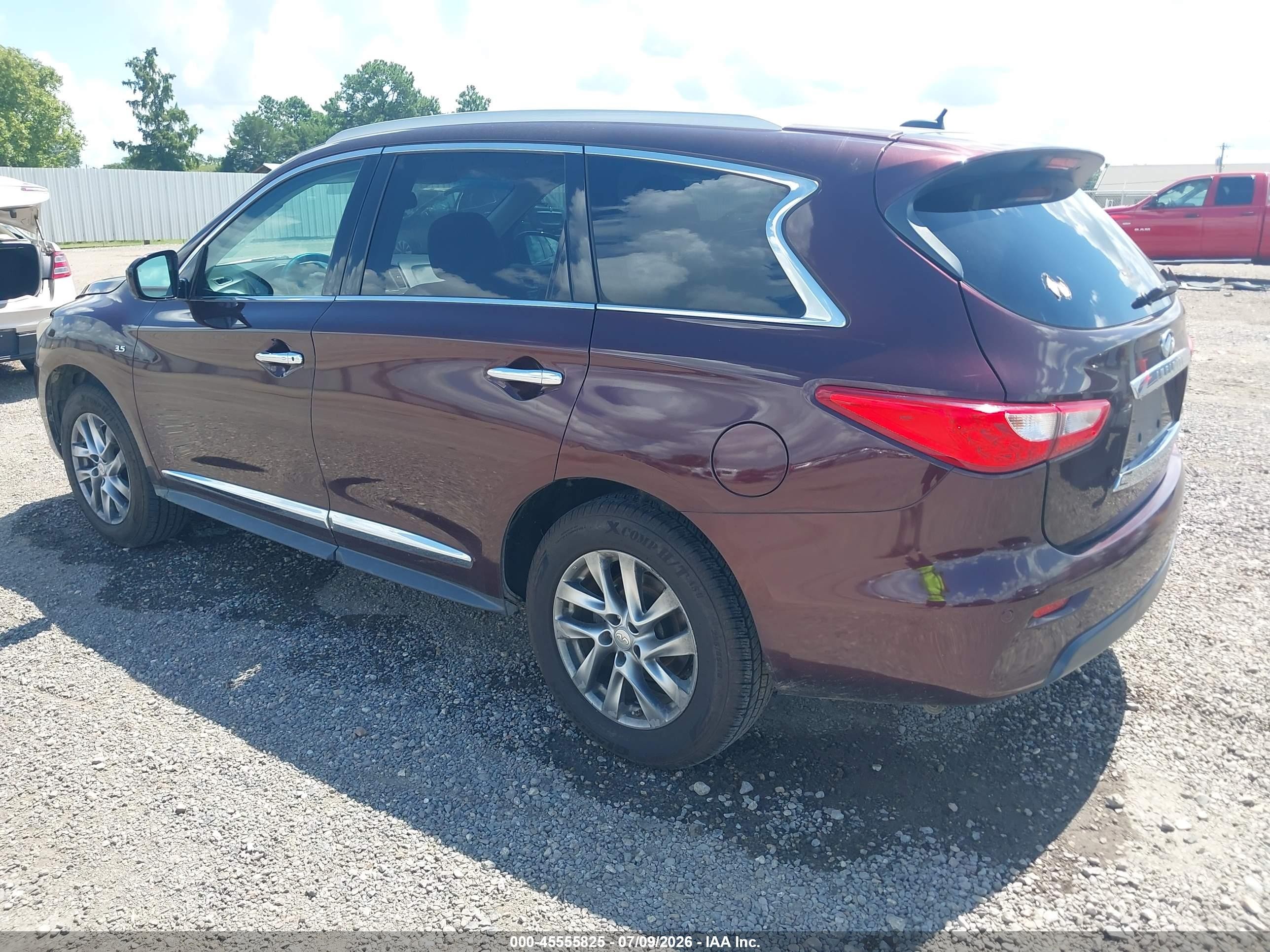 2014 Infiniti Qx60   Purple vin: 5N1AL0MN7EC554459
