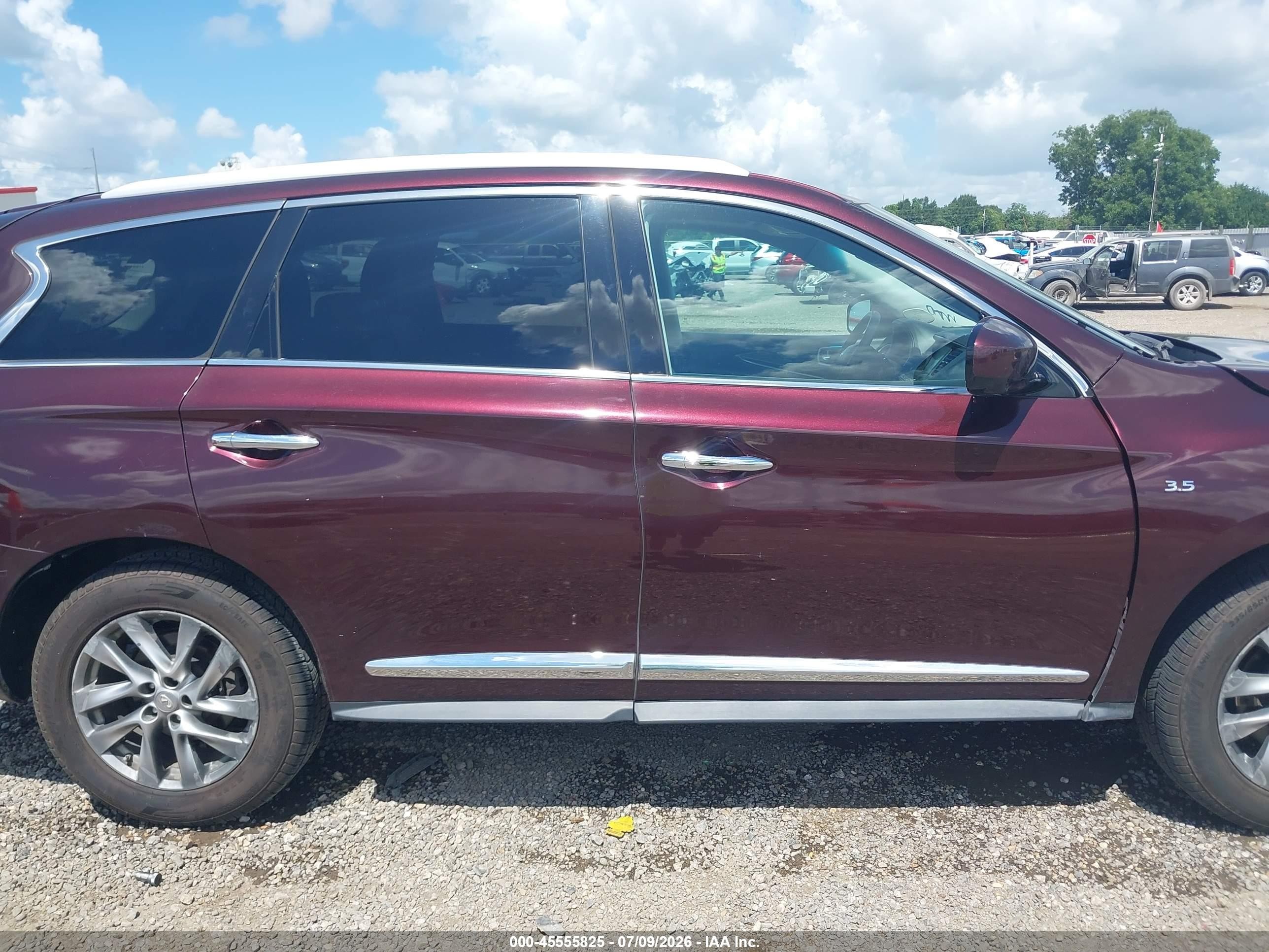 2014 Infiniti Qx60   Purple vin: 5N1AL0MN7EC554459