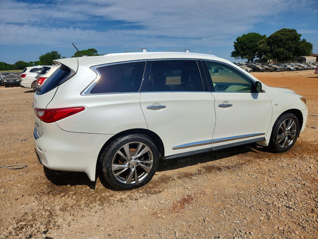 2015 Infiniti Qx60 Base White vin: 5N1AL0MN7FC508244