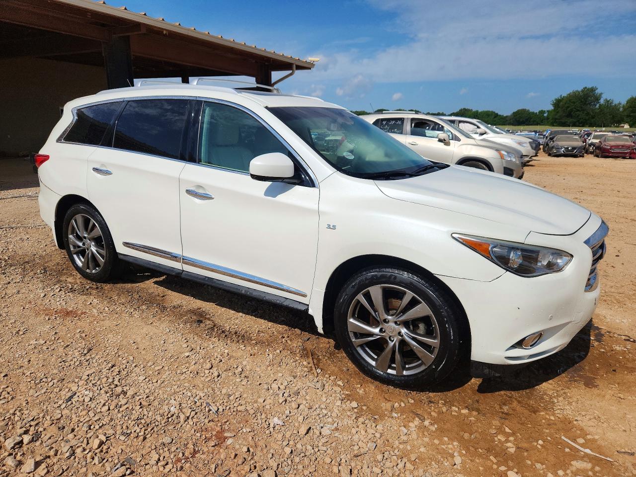 2015 Infiniti Qx60 Base White vin: 5N1AL0MN7FC508244