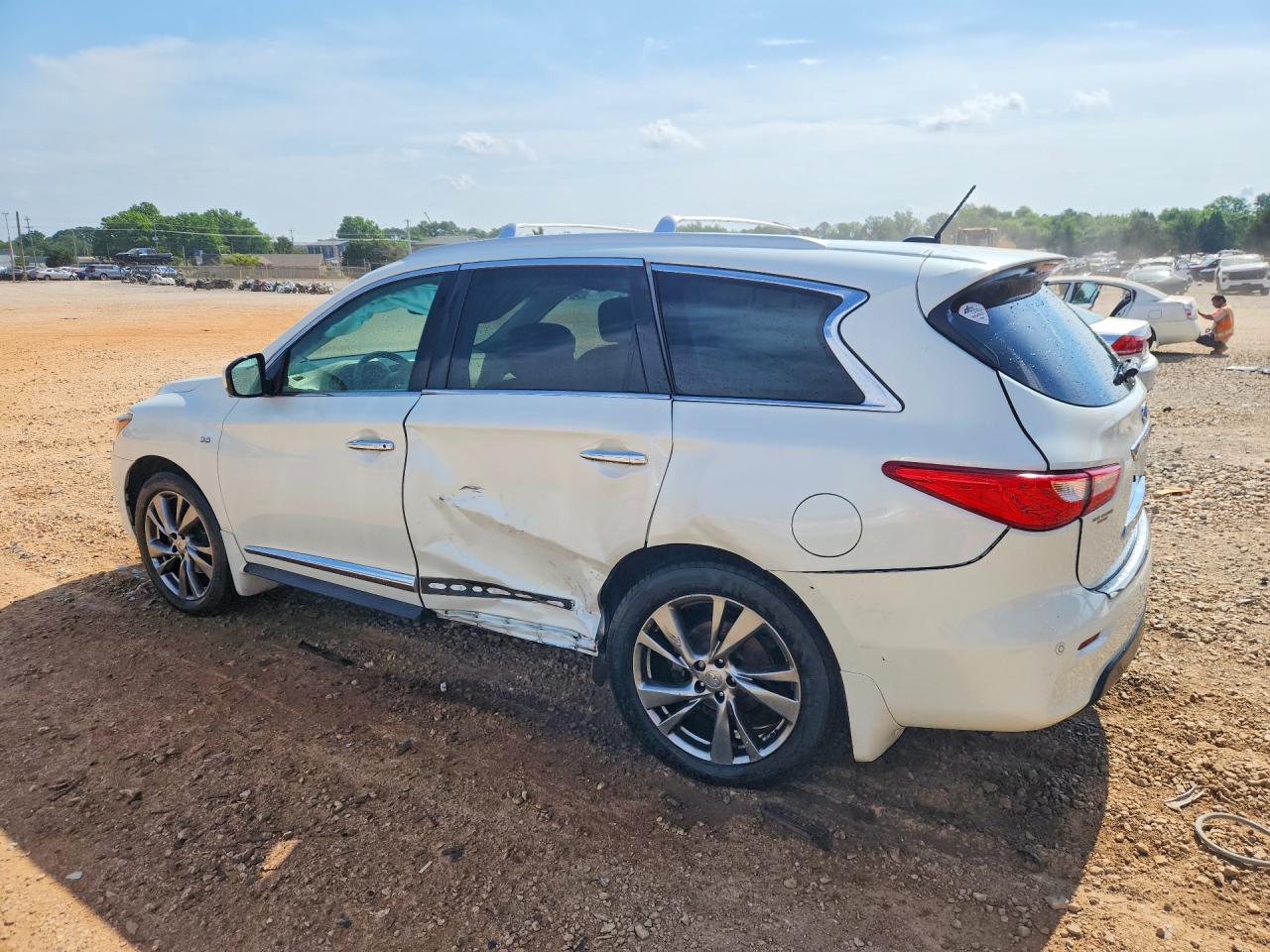 2015 Infiniti Qx60 Base White vin: 5N1AL0MN7FC508244