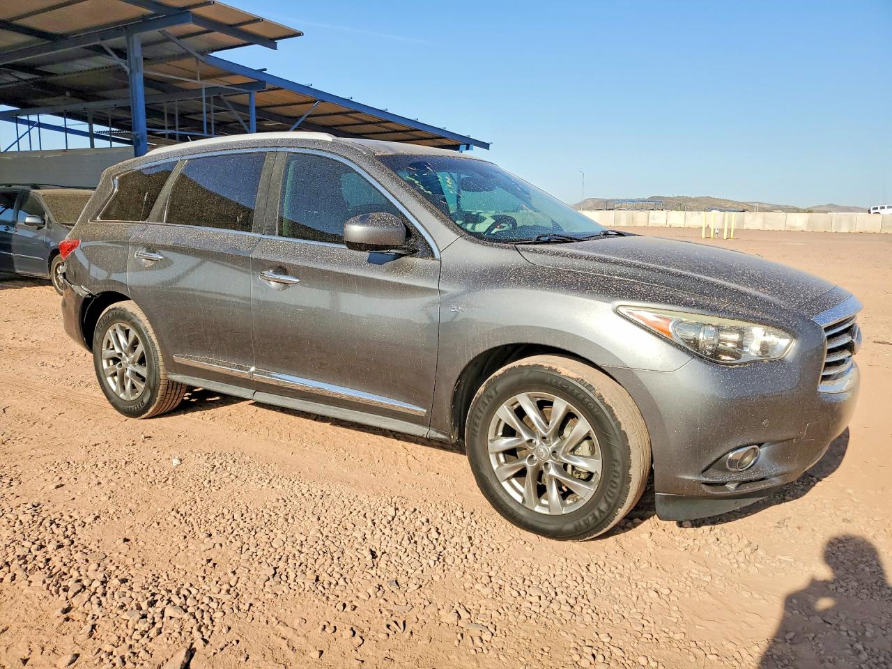 2015 Infiniti Qx60 Base Gray vin: 5N1AL0MN7FC508261