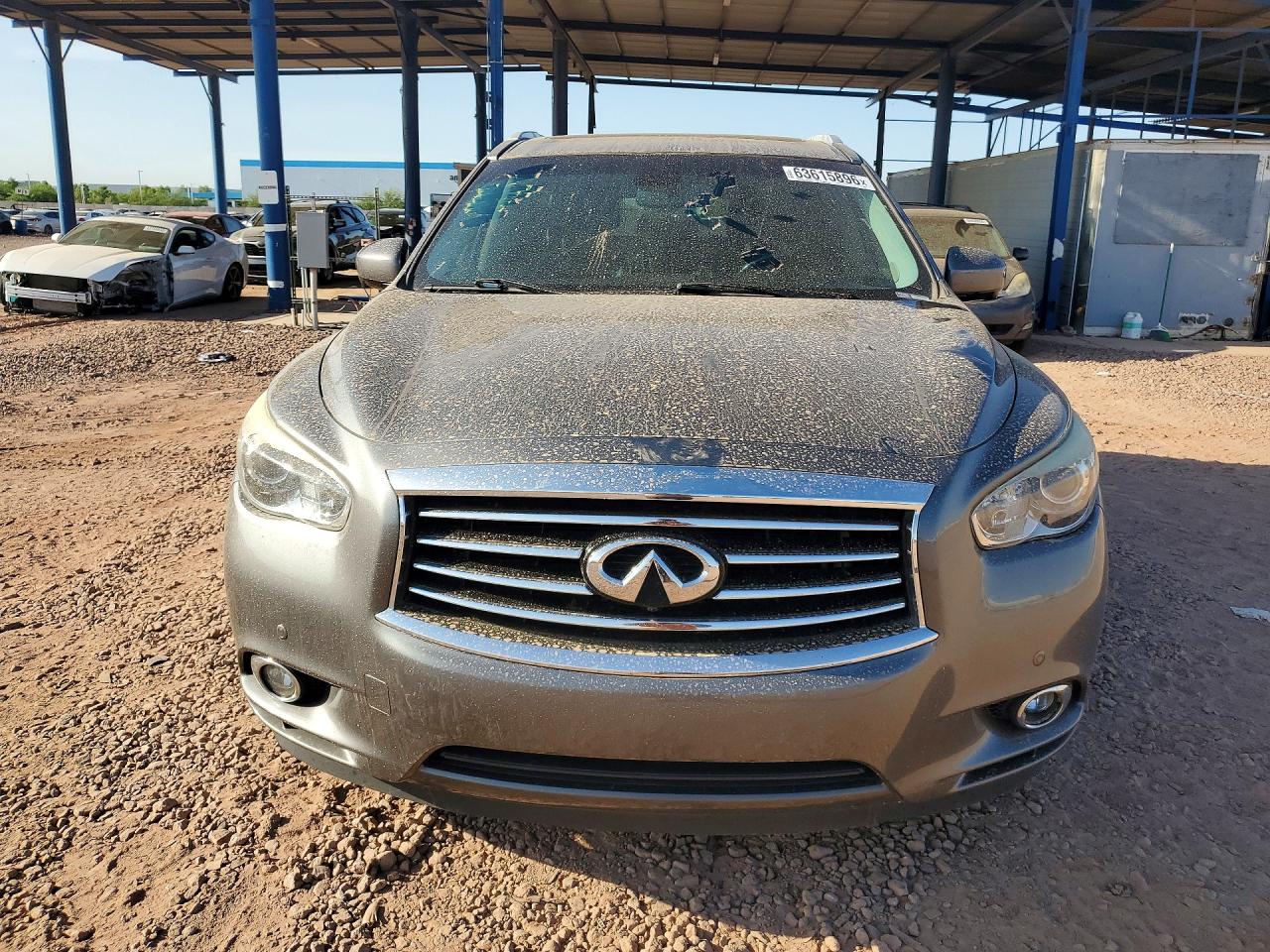 2015 Infiniti Qx60 Base Gray vin: 5N1AL0MN7FC508261