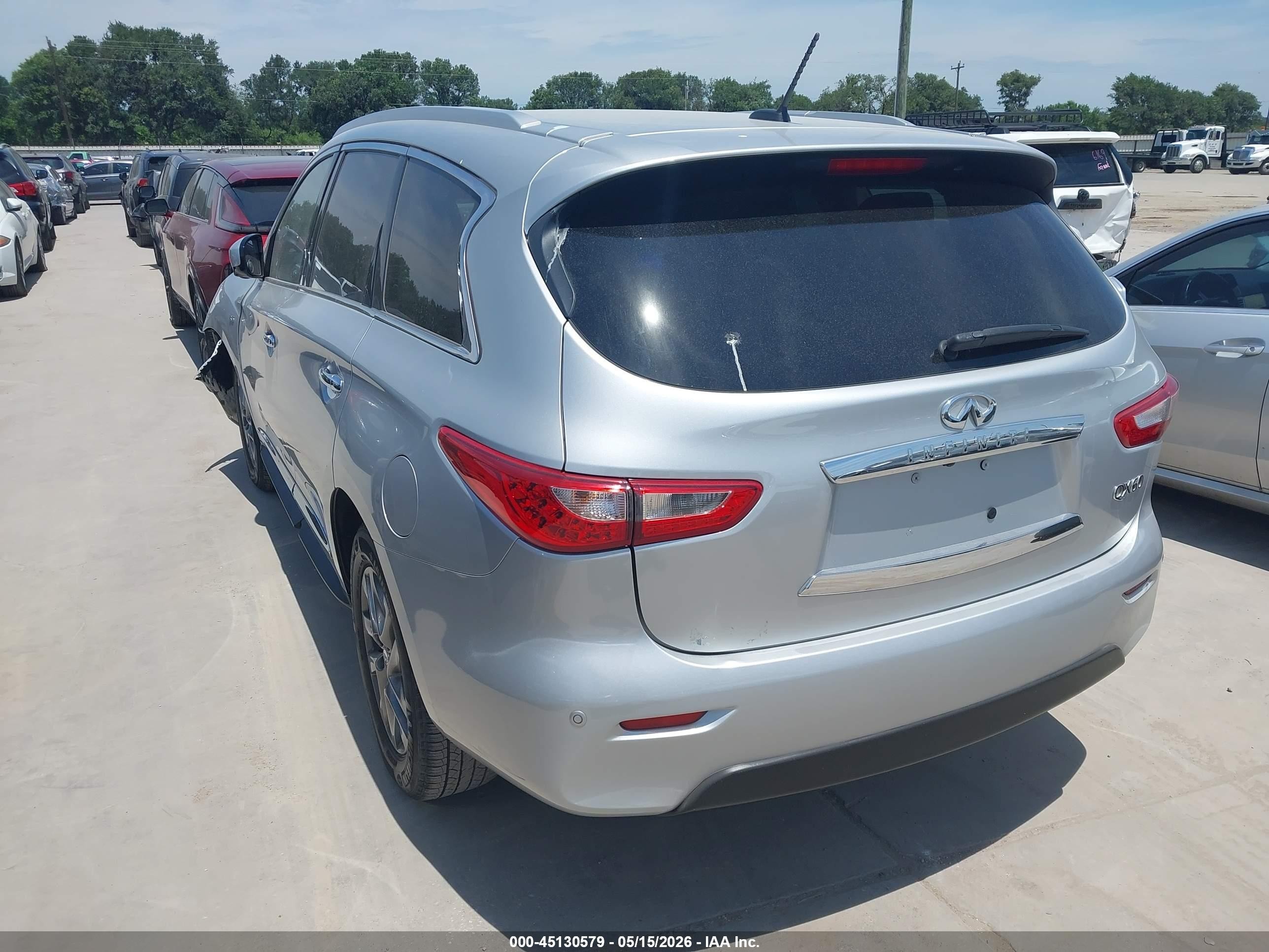 2015 Infiniti Qx60   Silver vin: 5N1AL0MN7FC509507