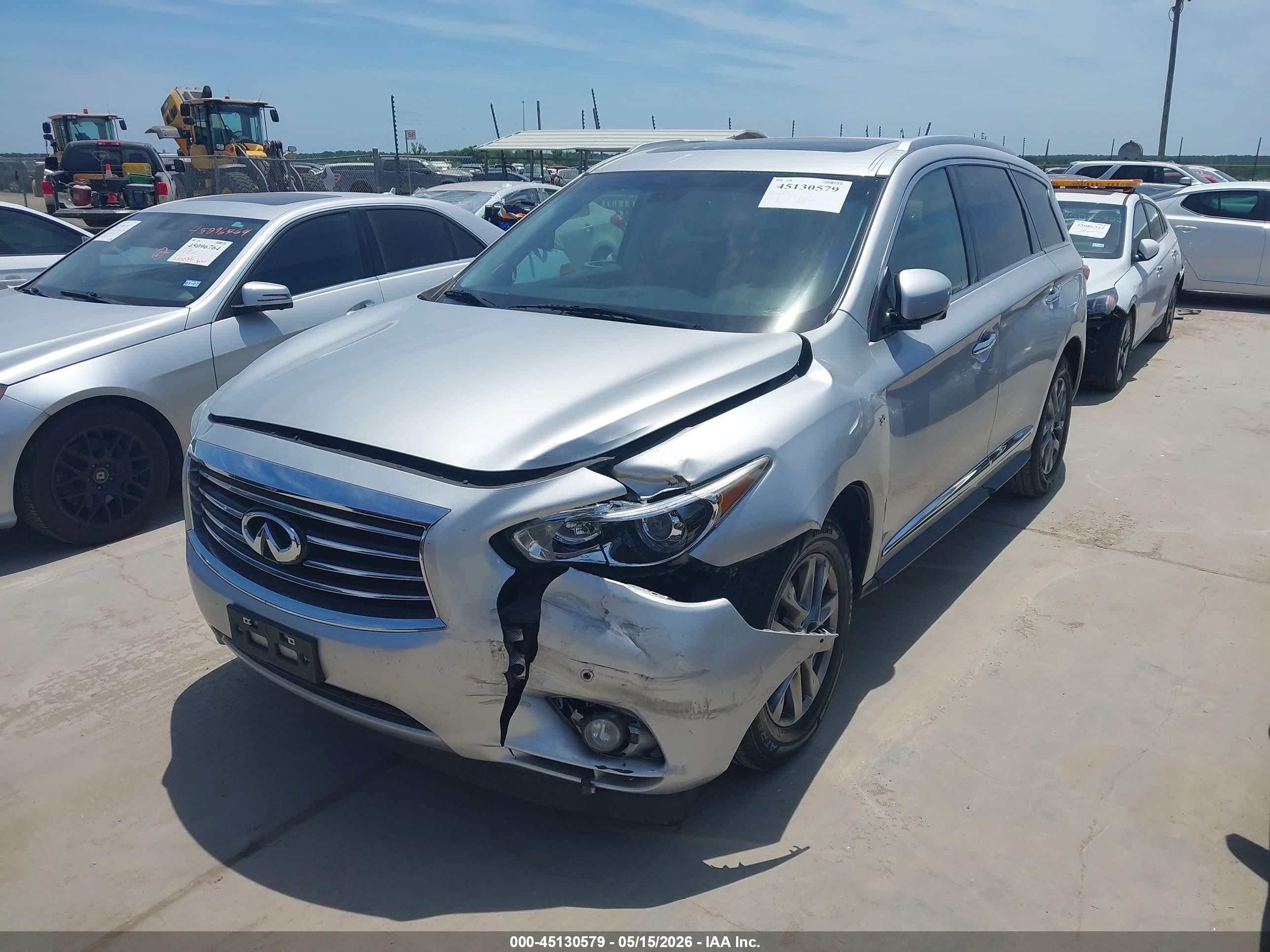 2015 Infiniti Qx60   Silver vin: 5N1AL0MN7FC509507
