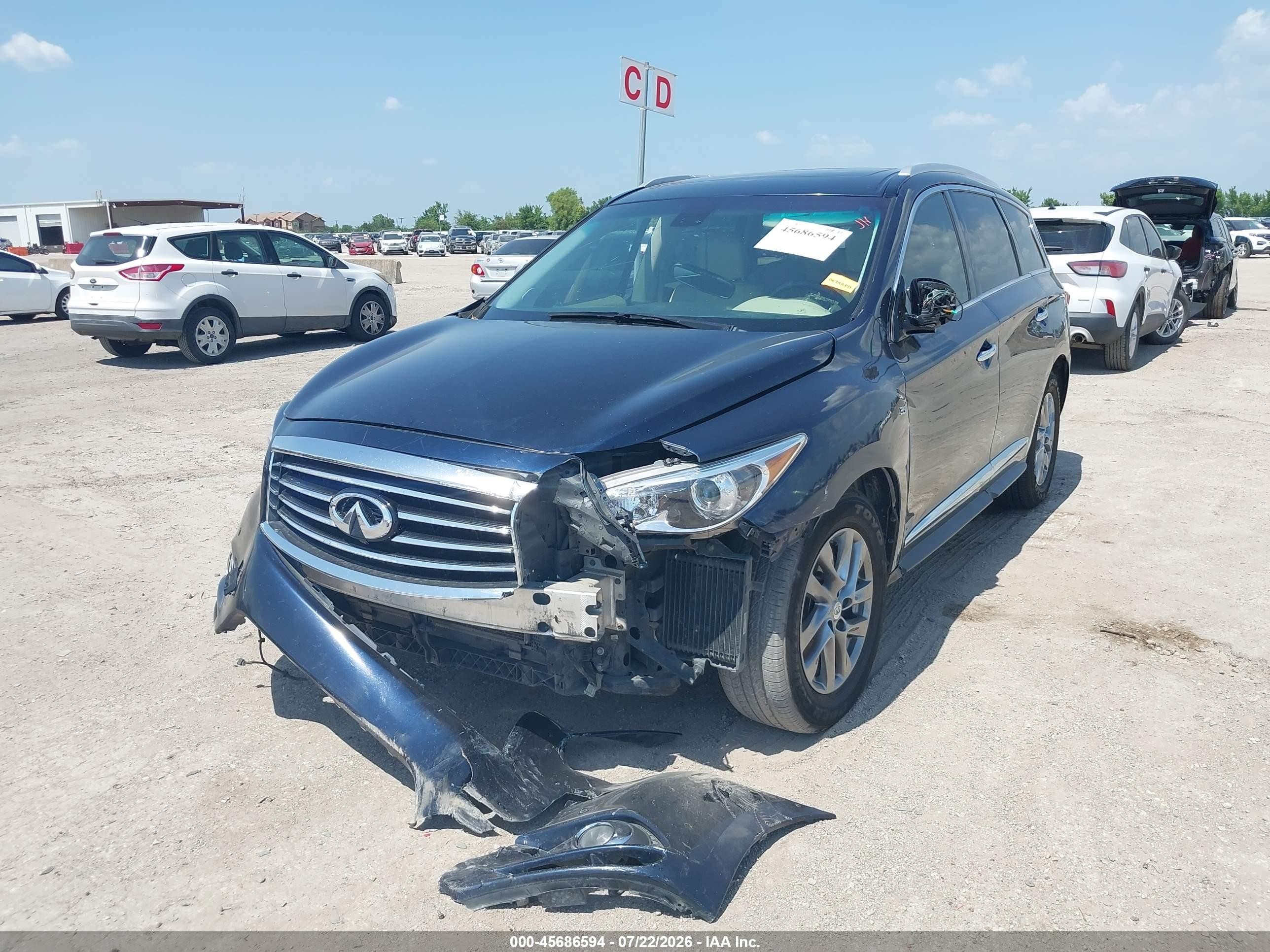 2015 Infiniti Qx60   Dark Blue vin: 5N1AL0MN7FC509927